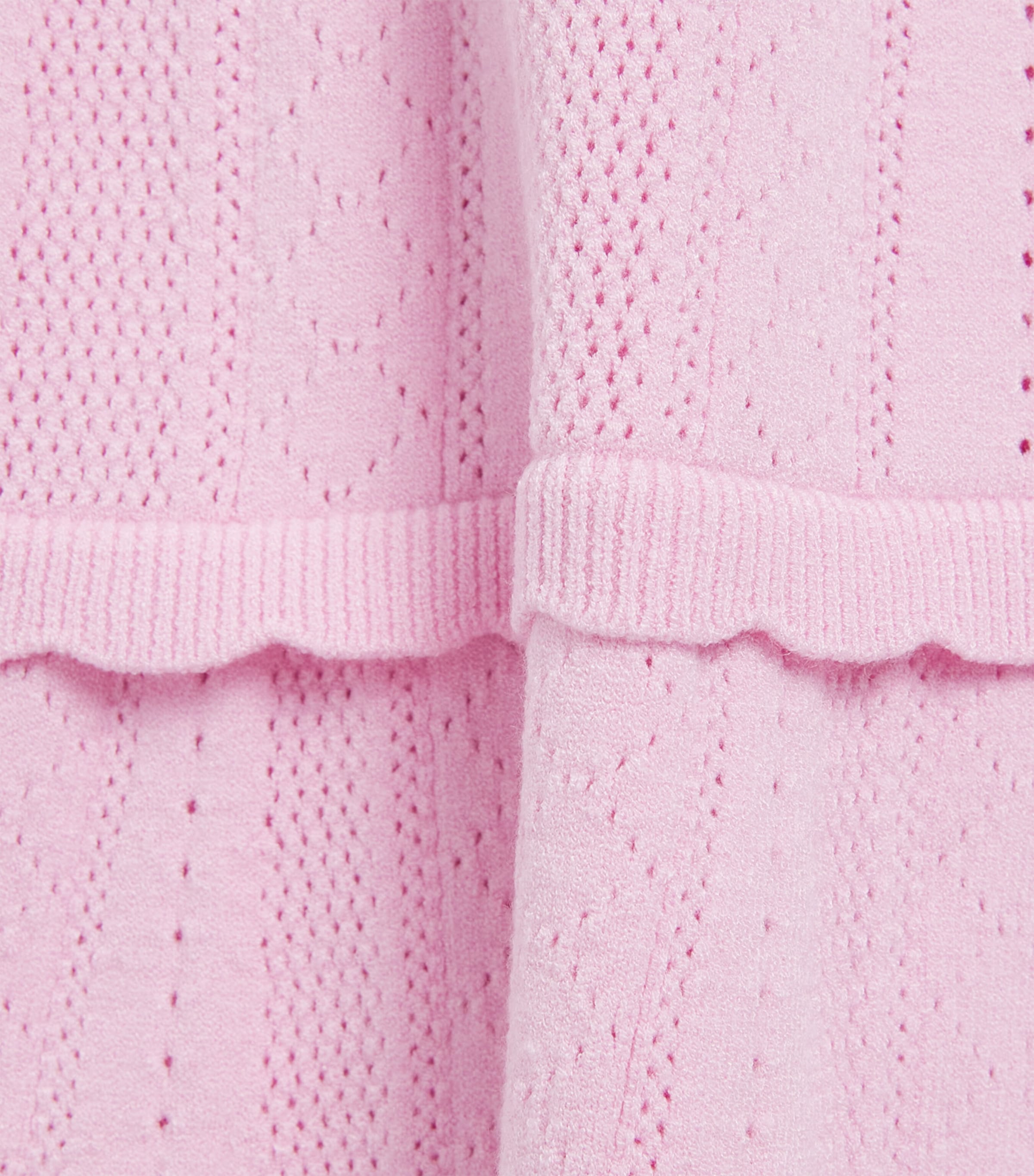 LoveShackFancy Knitted Pointelle Jovie Dress (7-14 Years) Cfspkcndy Floss Pnk Image 3