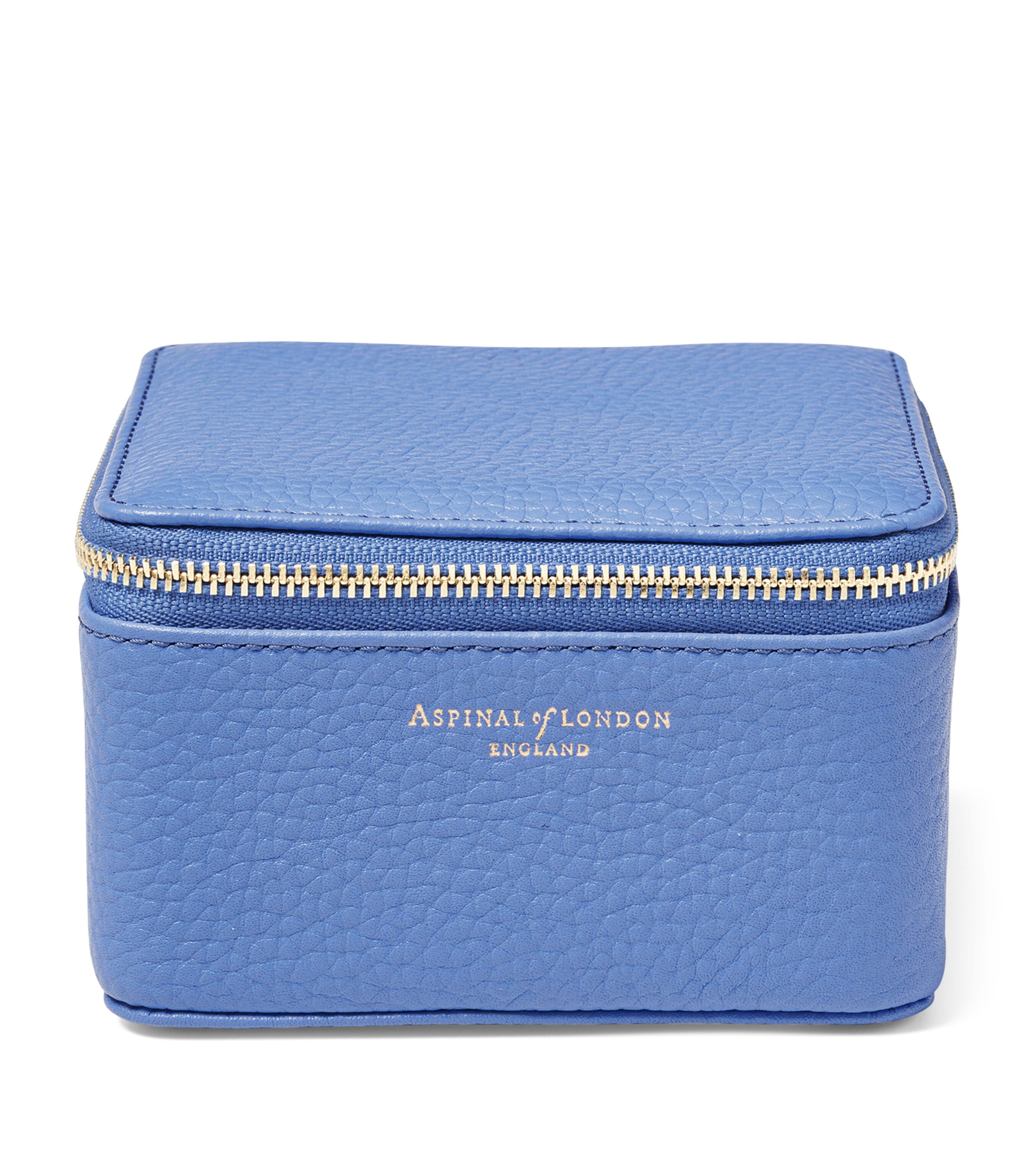 Aspinal Of London Leather Watch And Ring Box In Blue