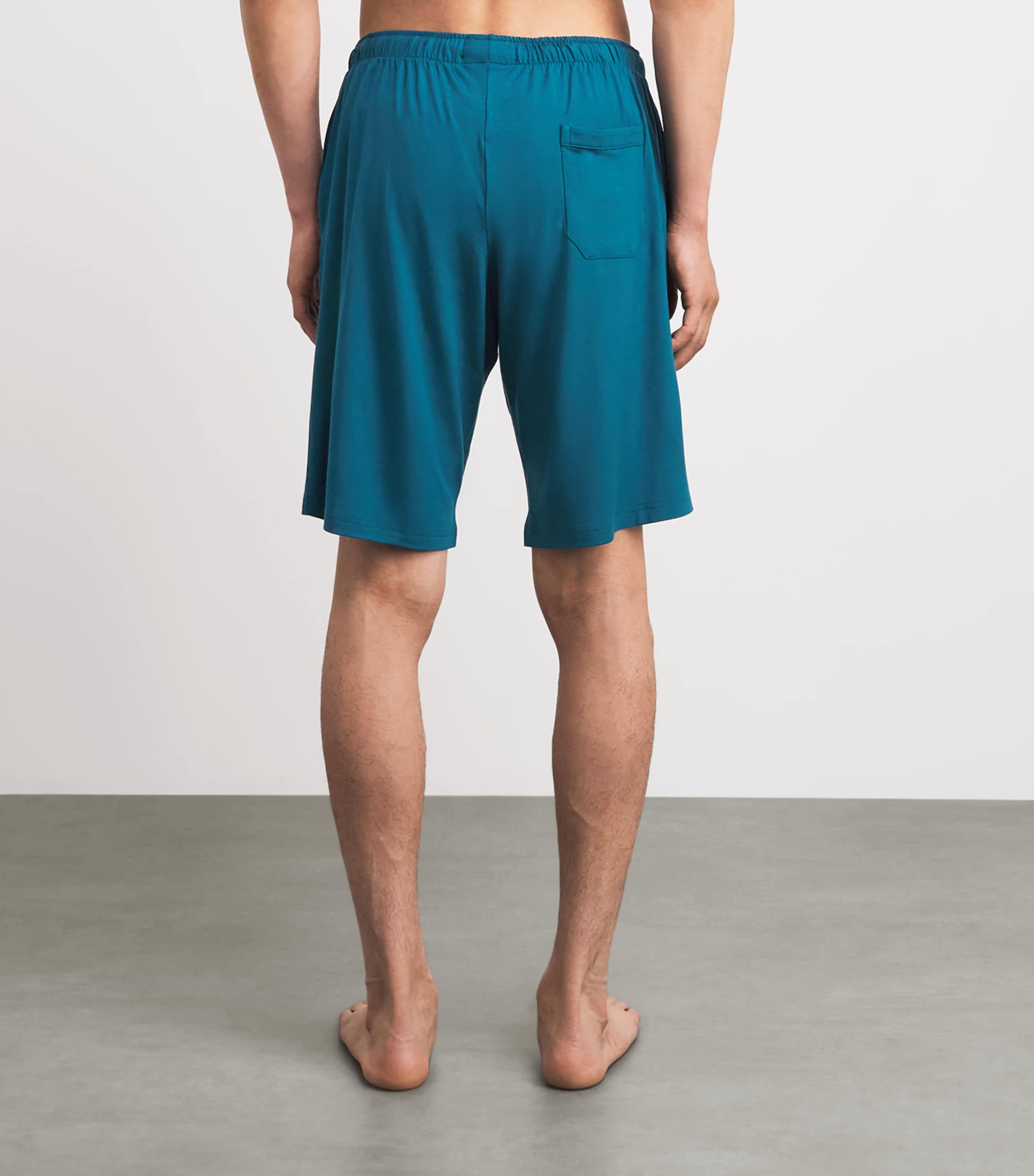 Derek Rose Mens Modal-Blend Basel Drawstring Shorts Tea Image 5