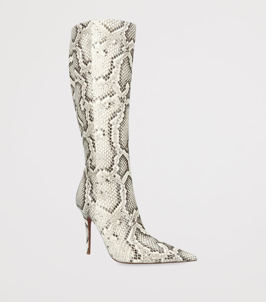 Patent Leather Barbara Boots 105 BEIGE COMB Image 3