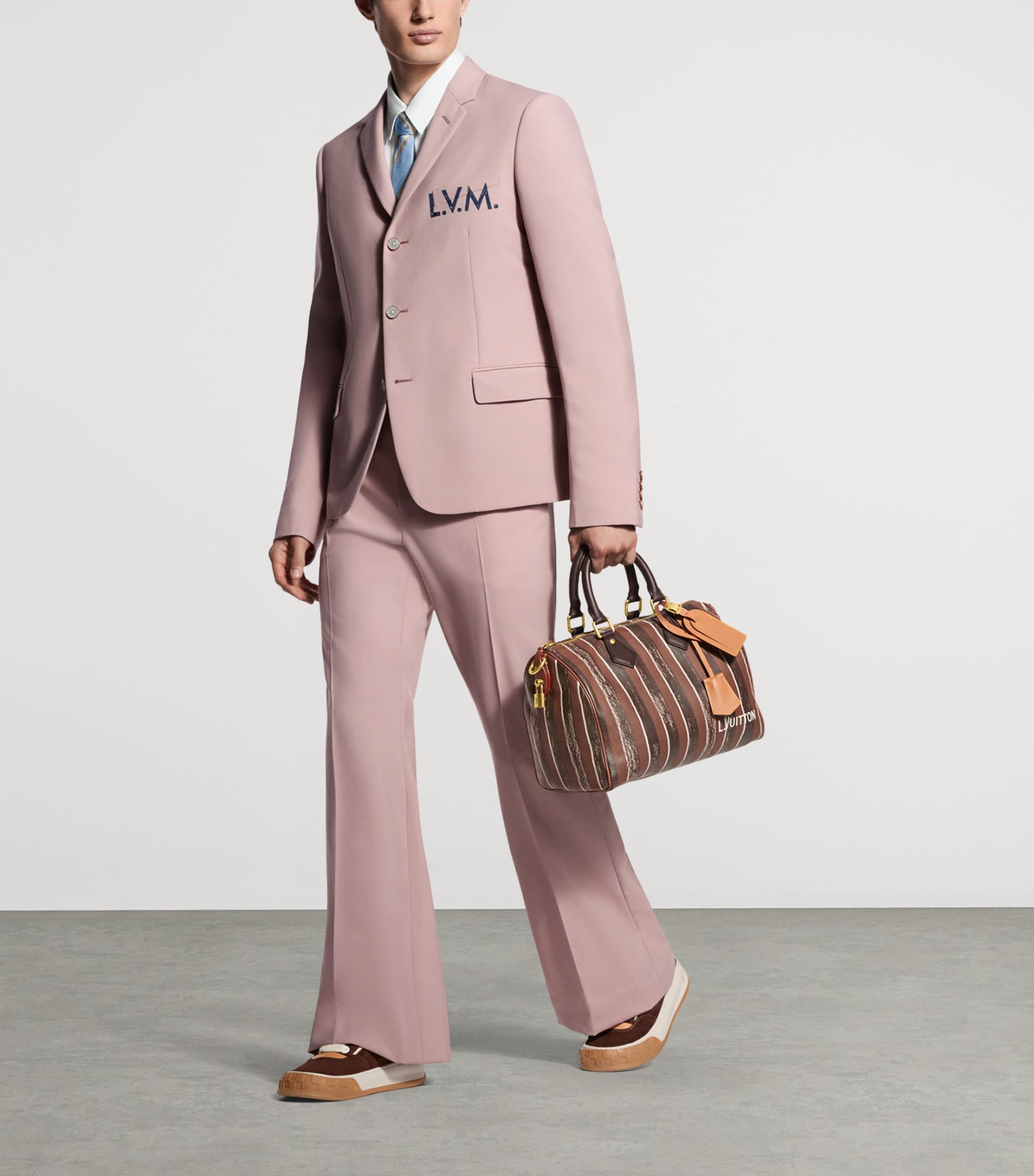 LOUIS VUITTON Lambskin Speedy P9 Bandoulière 30 Holdall Dandy Brown Image 2