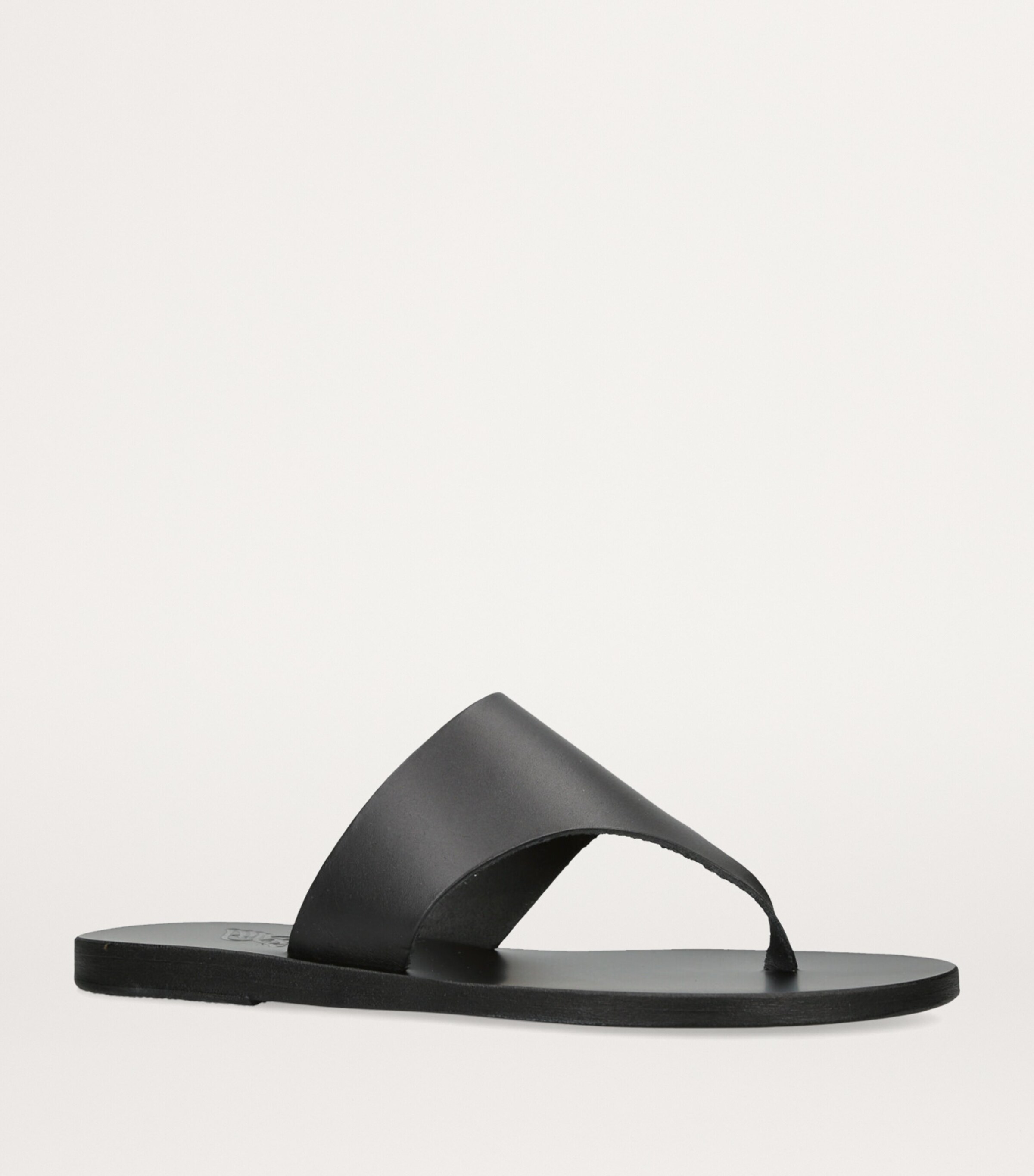 Ancient Greek Sandals Leather Mera Sandals Black Image 3
