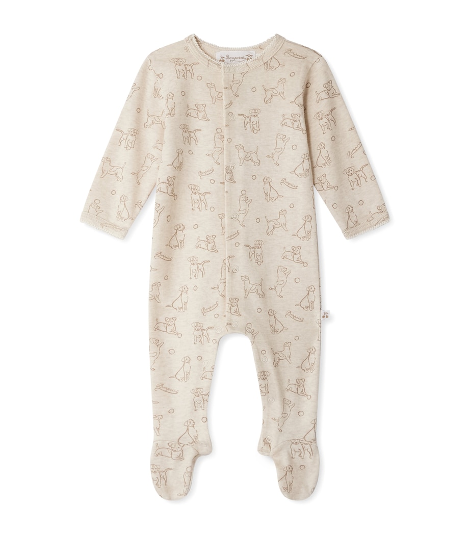 Cotton Printed All-In-One (1-18 Months) IM BEIGE Image 1