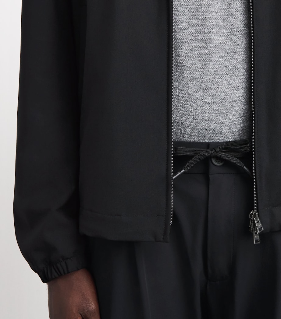 Herno Mens Technical Bomber Jacket Nero Image 3