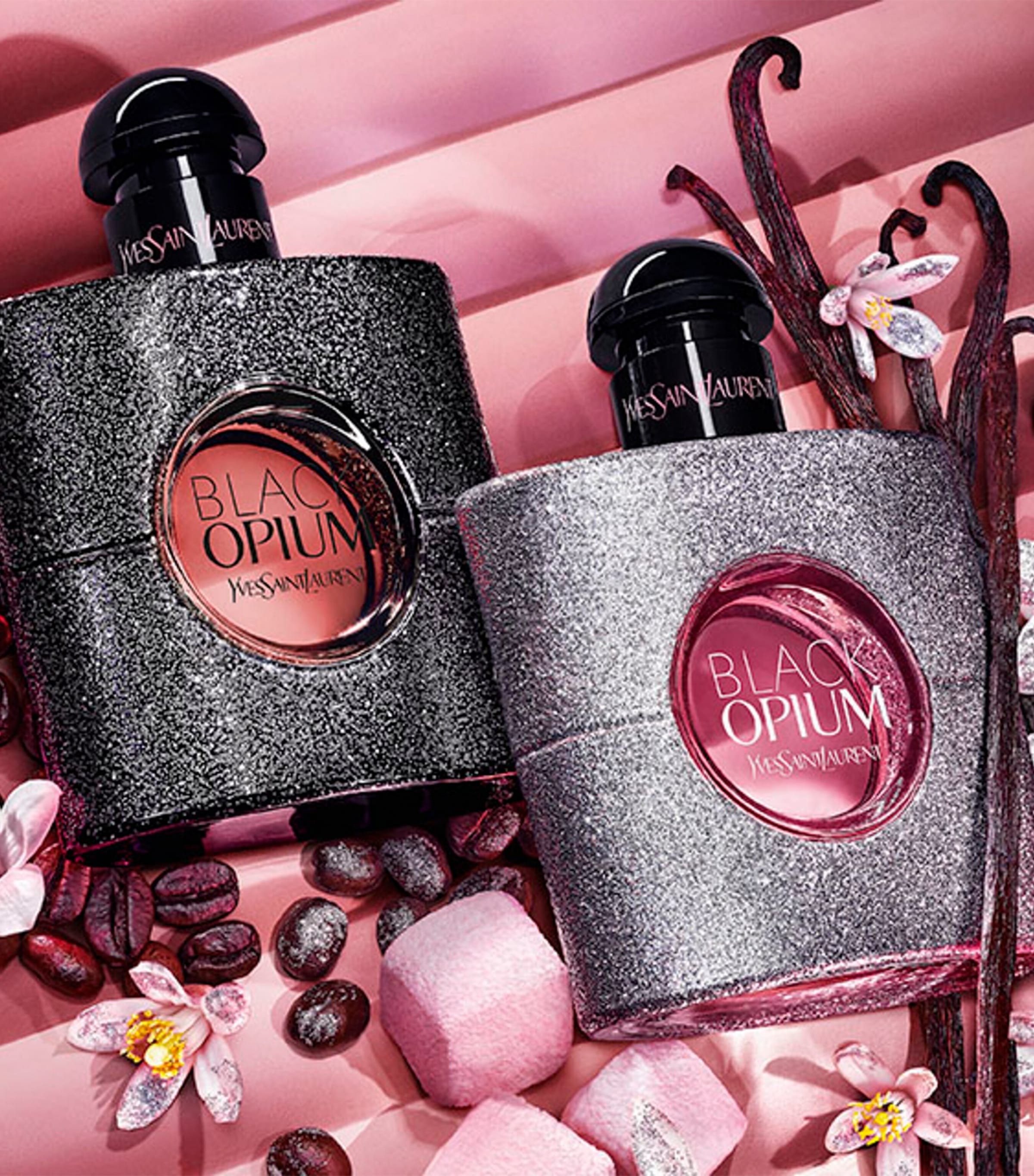 Black Opium Glitter Eau de Parfum (90ml) NO COLOUR Image 4