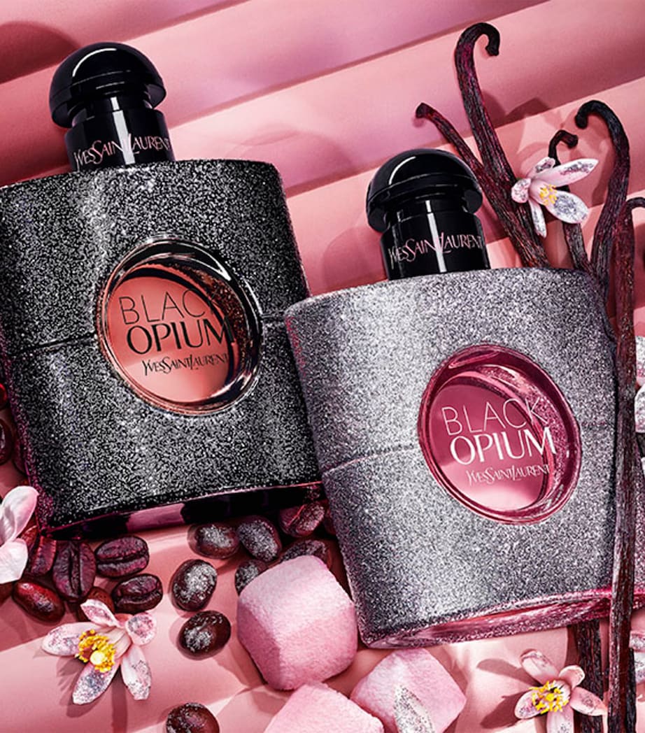 Black Opium Glitter Eau de Parfum (90ml) NO COLOUR Image 4