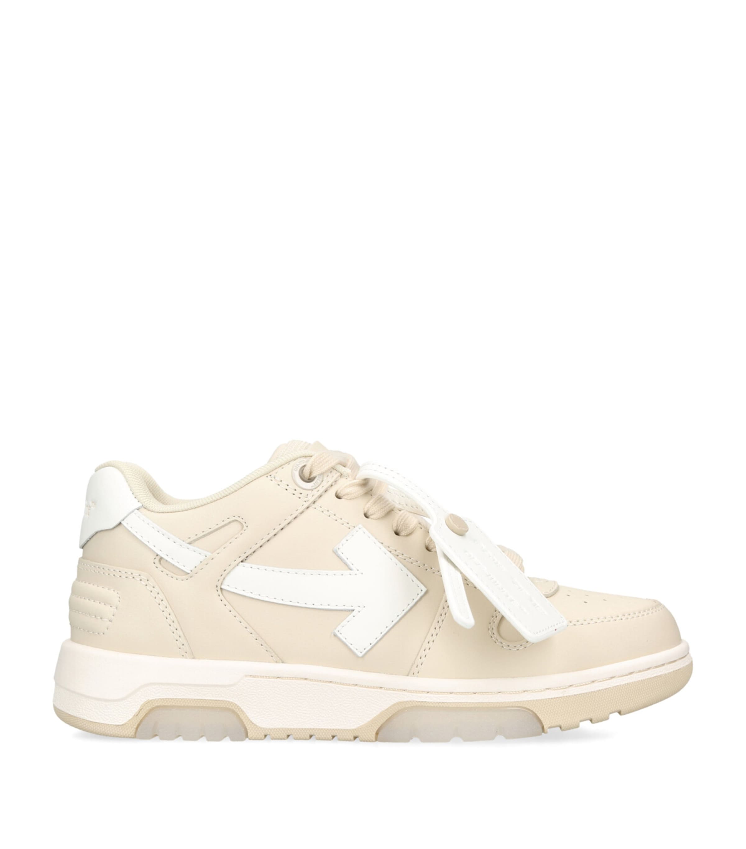 Off-white Out Of Office Leather Sneakers In Neutrals