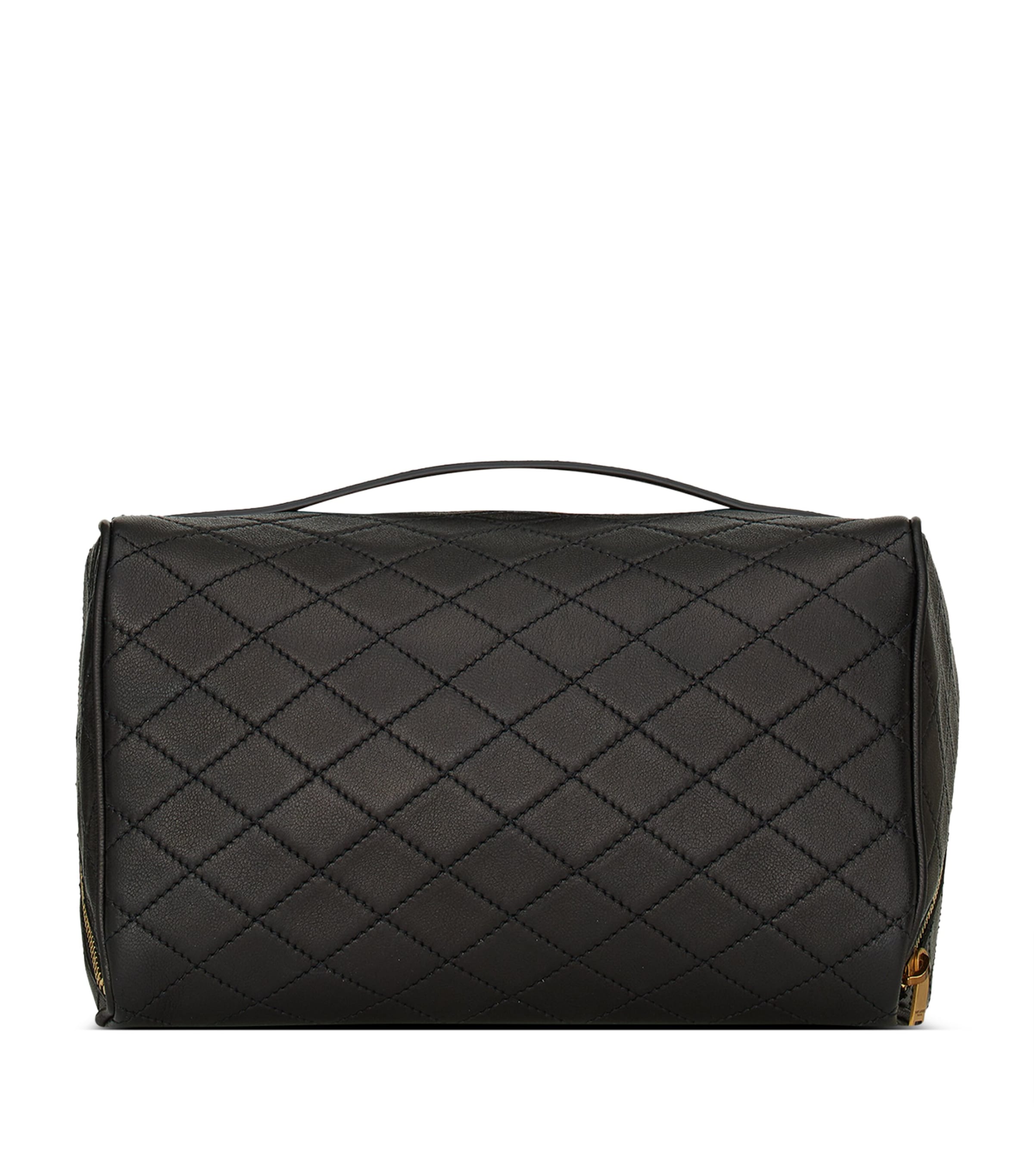 Saint Laurent Black Gaby Quilted Vanity Case | Harrods UK