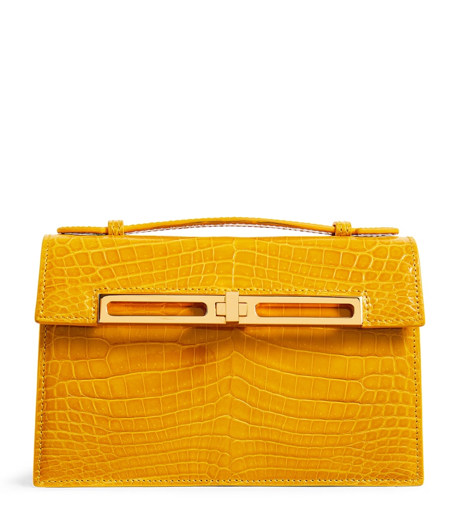 Mini Crocodile Emma Top-Handle Bag SOLEIL SHINY Image 1