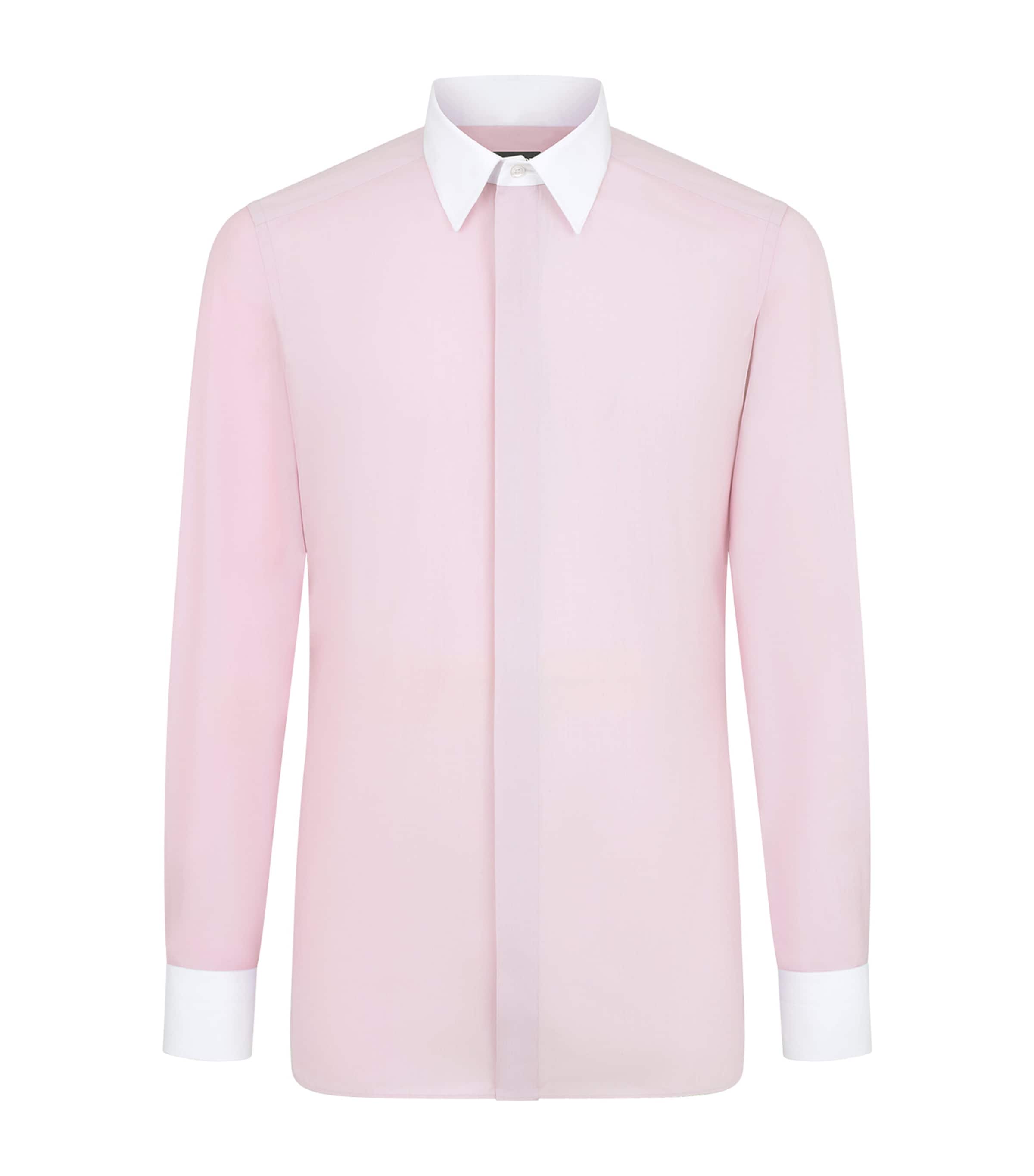 Cotton Contrast-Trim Shirt