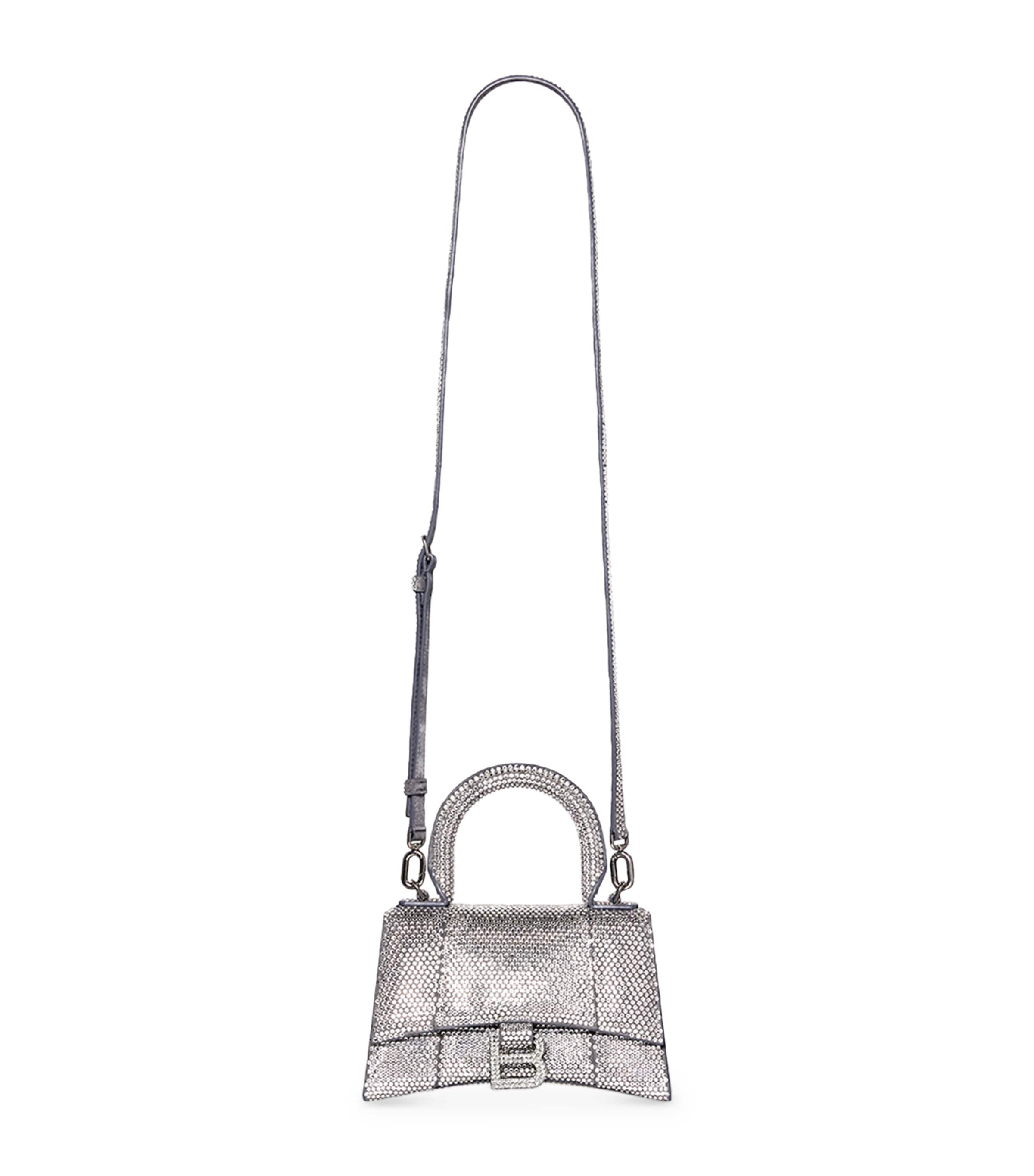 ●送料込●BALENCIAGA●HOURGLASS スモール TOP HANDLE バッグ Balenciaga Small Hourglass top-handle Bag | Black | FARFETCH