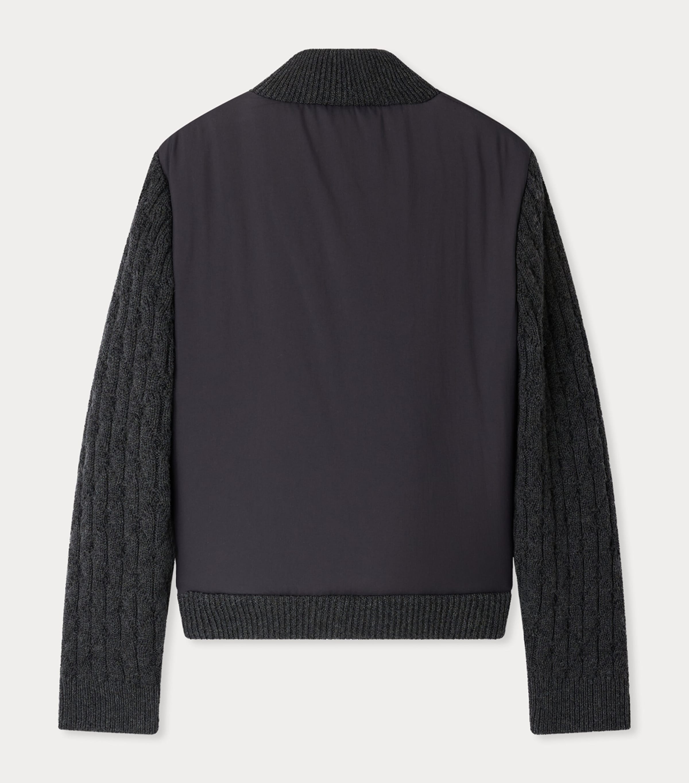 High-Neck Bomber Jacket (10-14 Years) FAUX NOIR Image 2