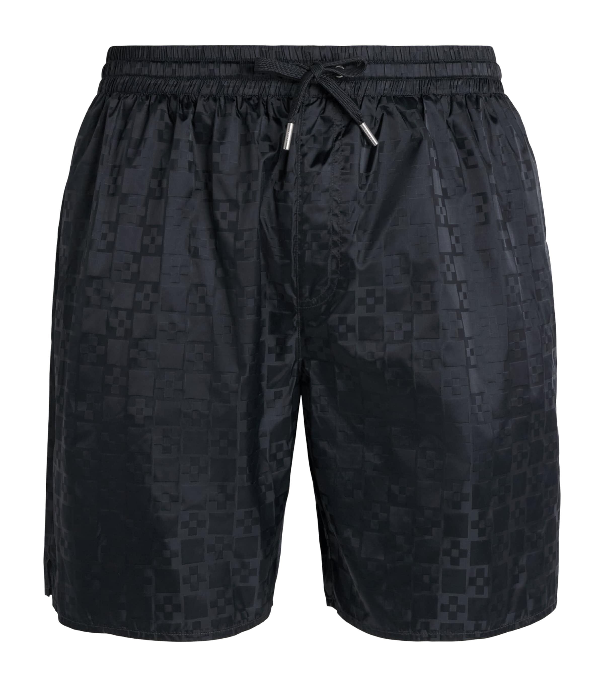 Sandro Paris Jacquard Swim Shorts In Black