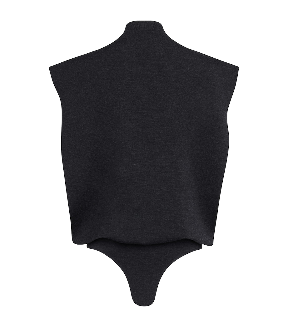 Alaïa Womens Merino Wool Bodysuit Ebene Image 5