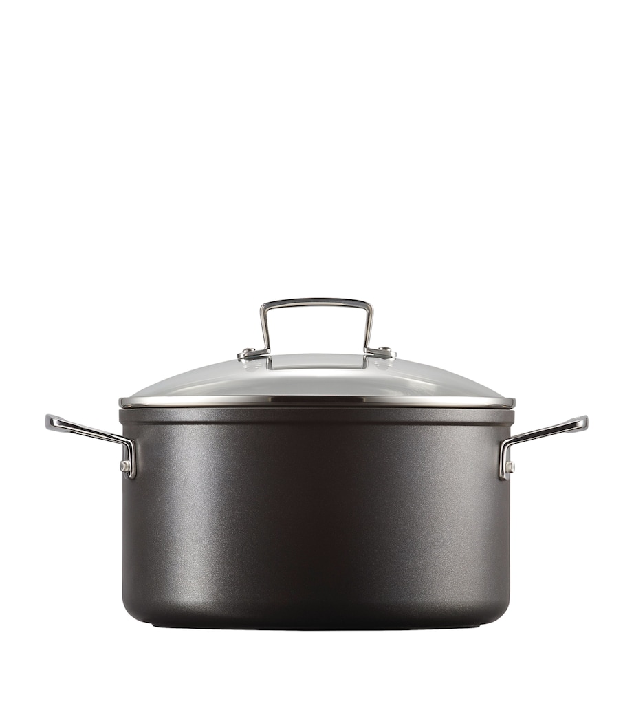 Toughened Non-Stick Deep Casserole Dish (24cm) BLACK Image 2