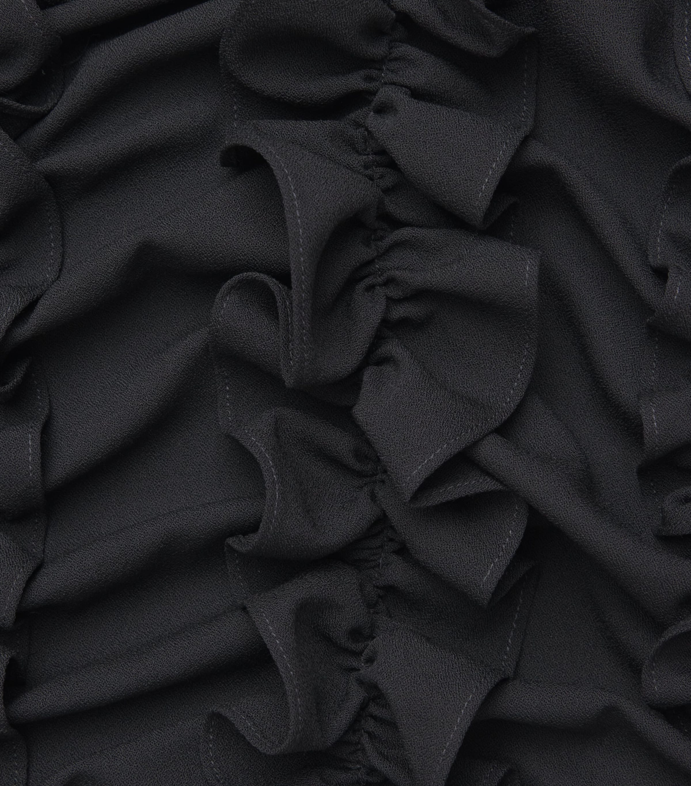 BITE Studios Womens Organic Wool Ruched Top Black Image 6