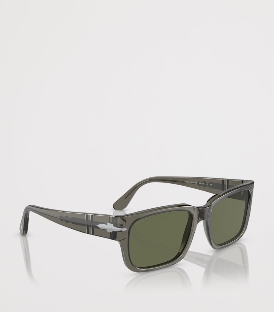 Persol Acetate Rectangle Sunglasses Grey Image 6