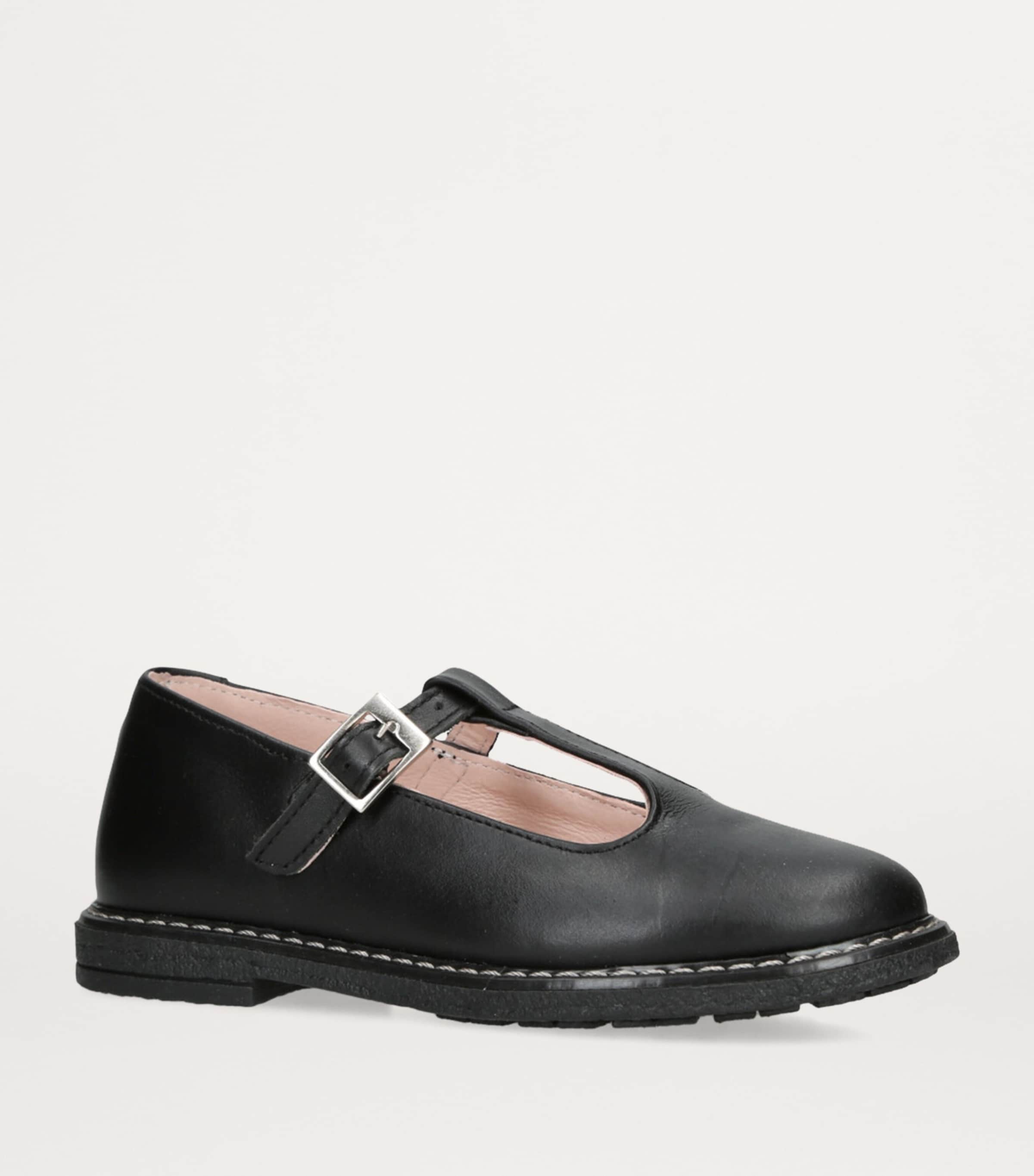 papouelli Leather Martha Shoes Black Image 3