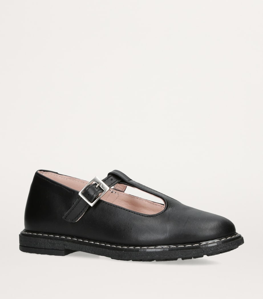 papouelli Leather Martha Shoes Black Image 3