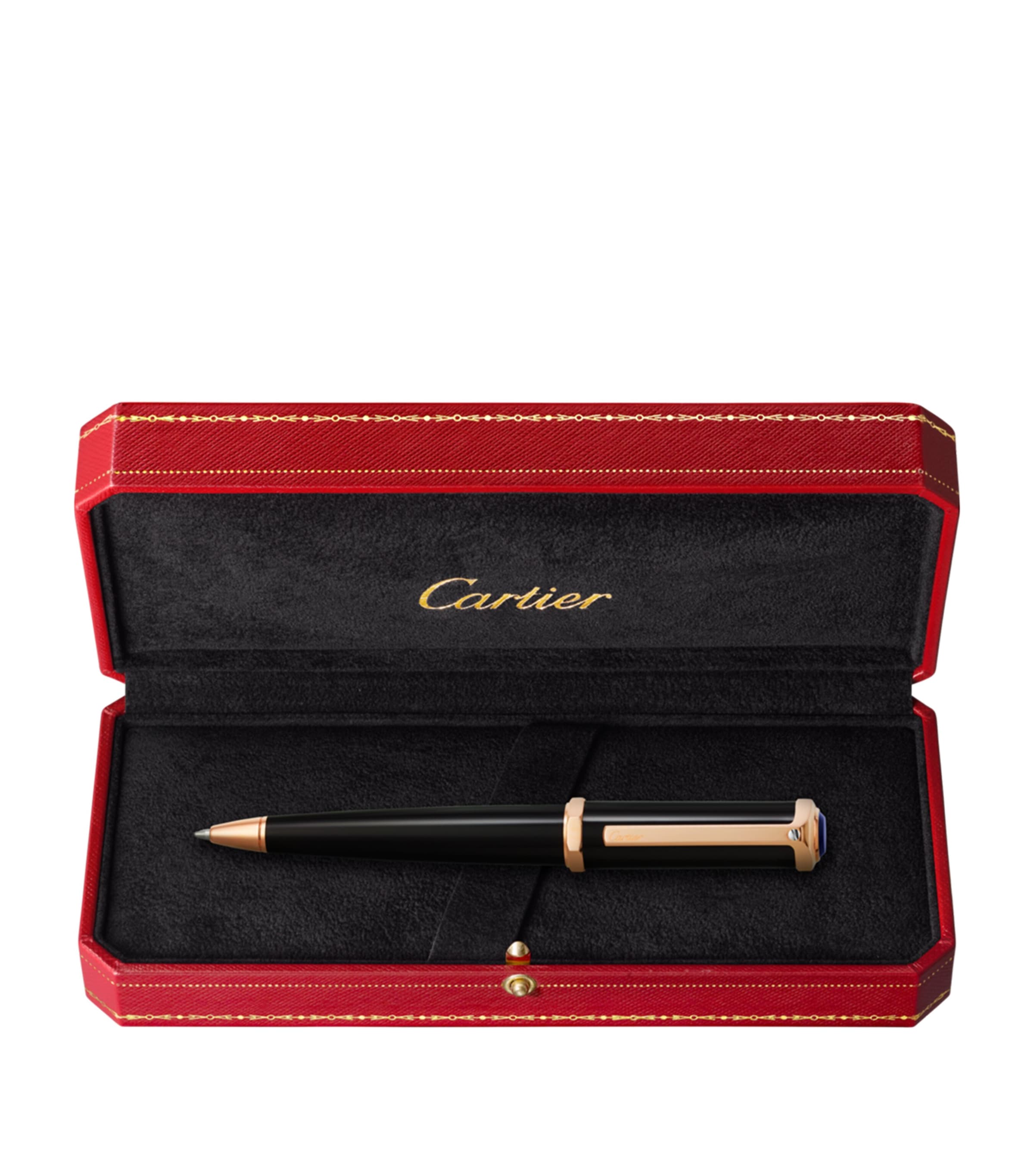 Santos-Dumont Ballpoint Pen BLACK & ROSE GOLD Image 3