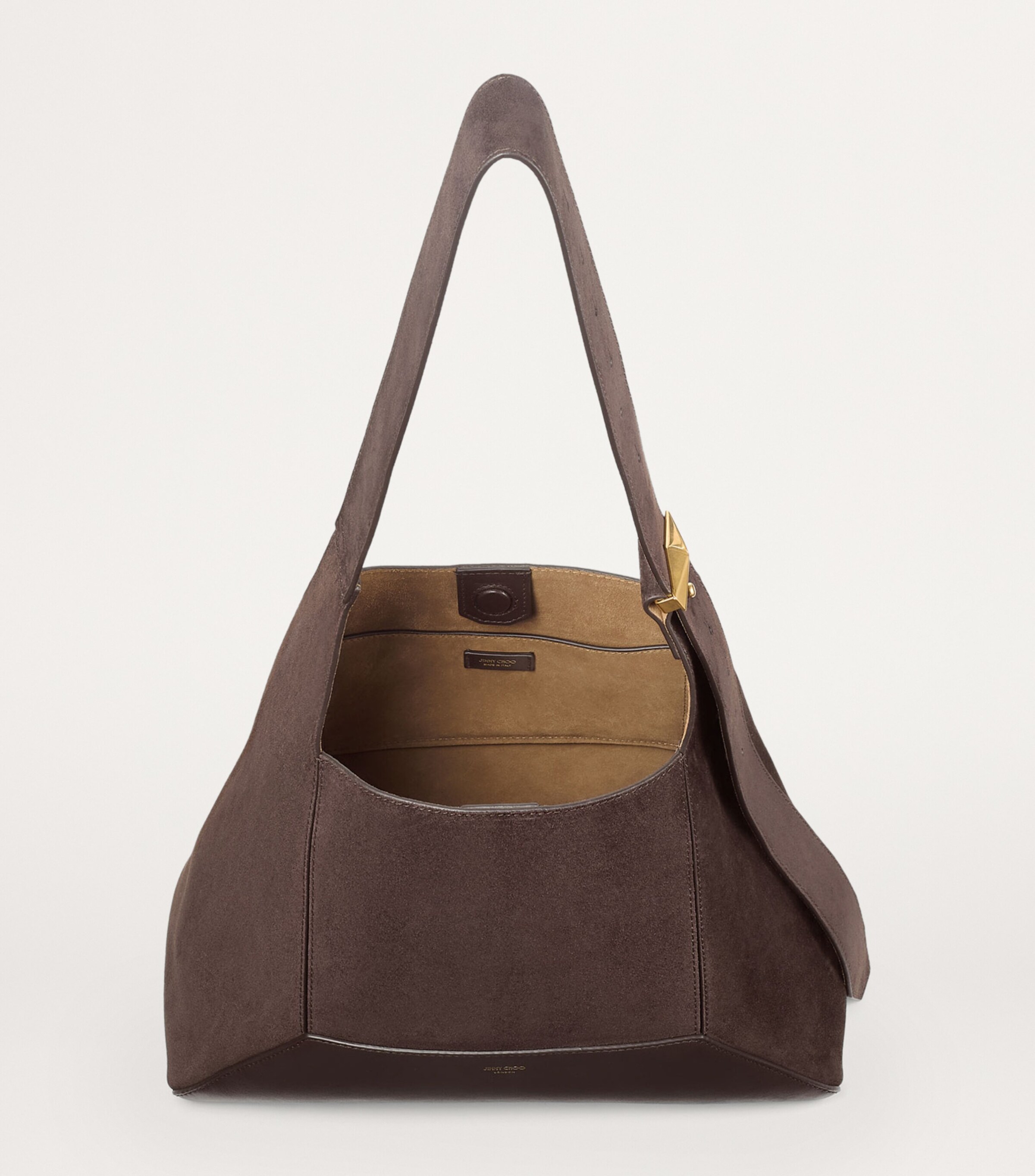 Jimmy Choo Medium Suede Diamond Shoulder Bag | Harrods US