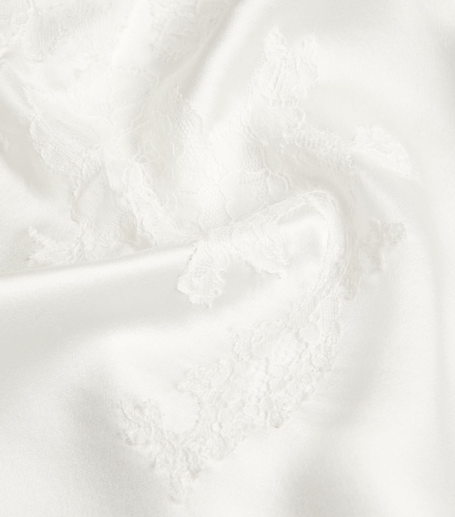 Silk Lace-Trim Baccarat Camisole NATUREL Image 5