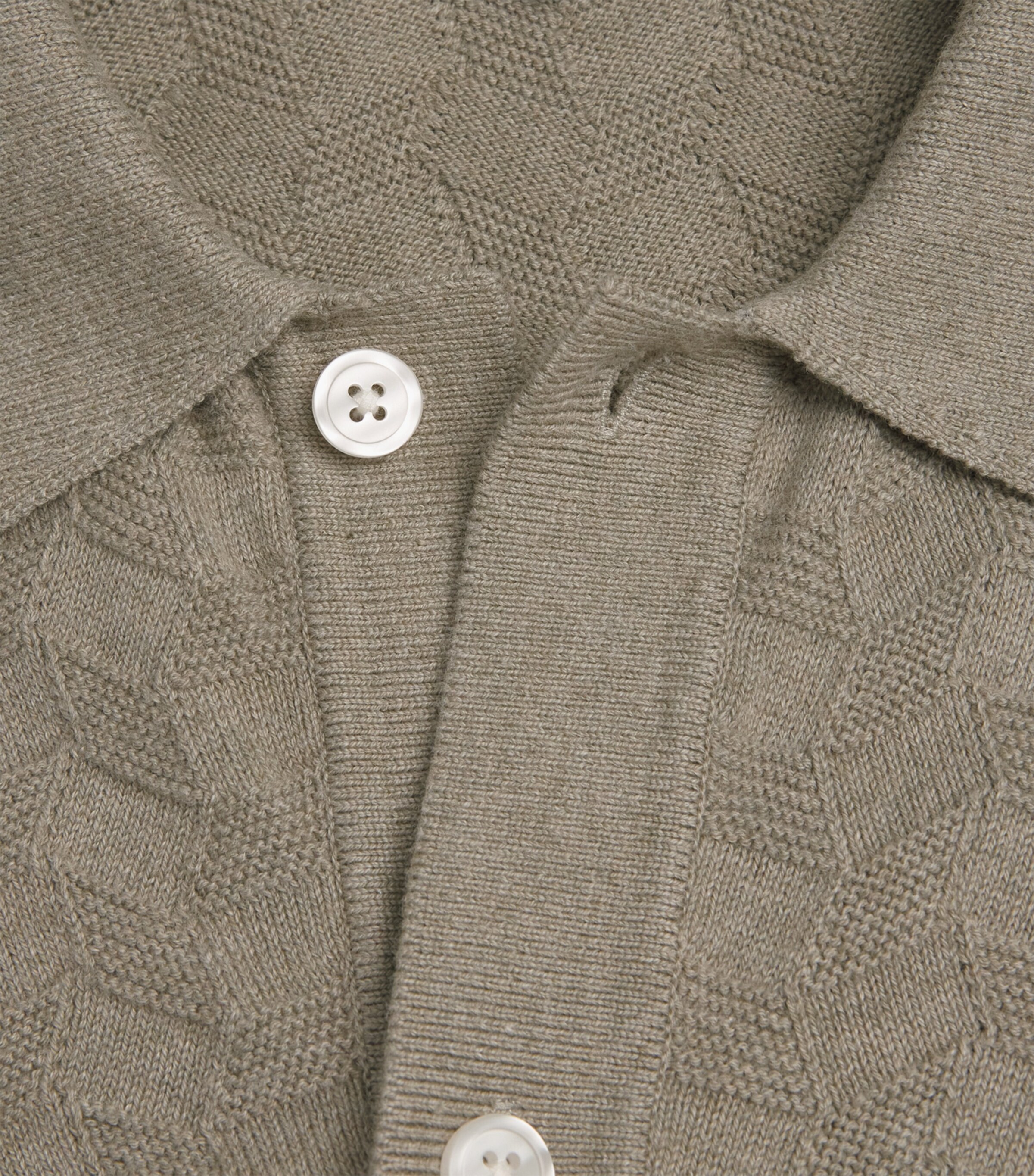 PAIGE Mens Cotton-Linen Mendez Shirt Dried Lemongrass Image 6