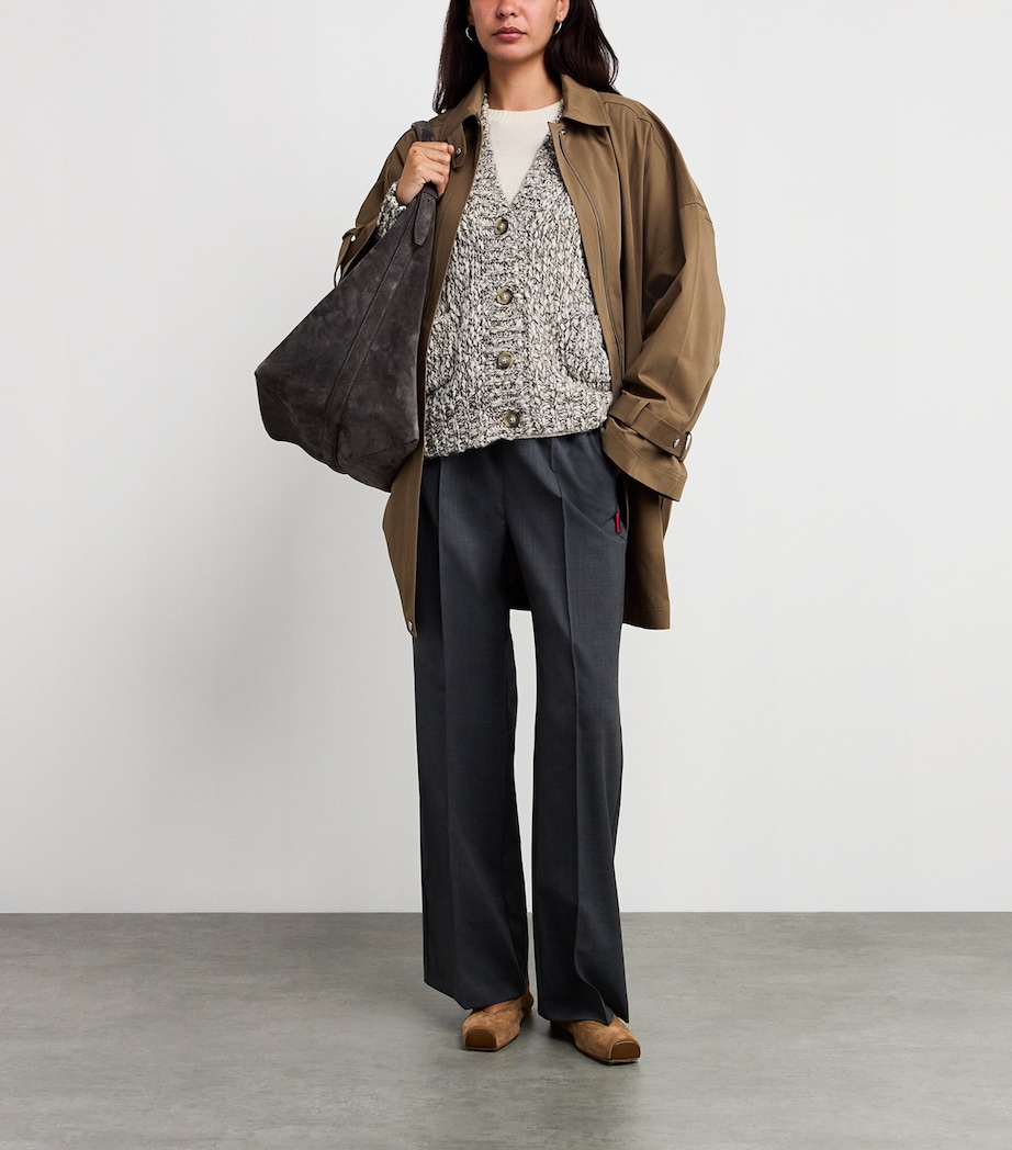 Wool-Blend Cardigan BLACK Image 2