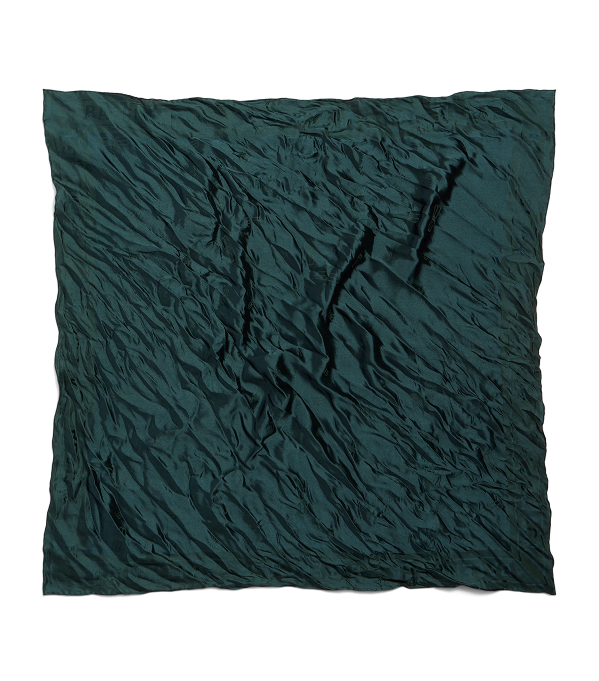 Balenciaga Silk-Cotton BB Twist Scarf Image 1