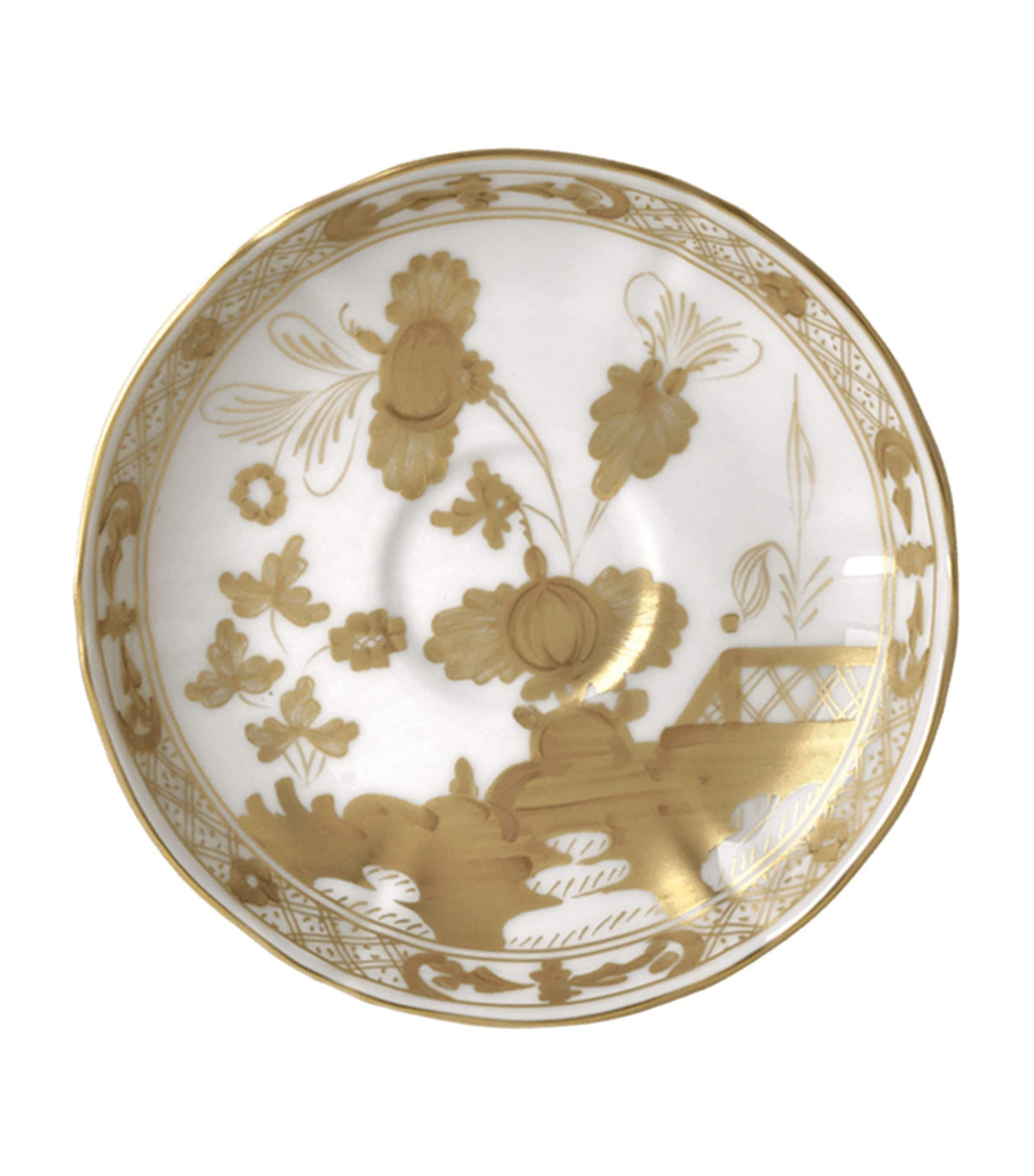 GINORI 1735 Oriente Italiano Aurum Coffee Saucer (13.5cm) | Home Accessories | Decorative Plates & Bowls | Dining | Tableware | Tea Cups & Saucers