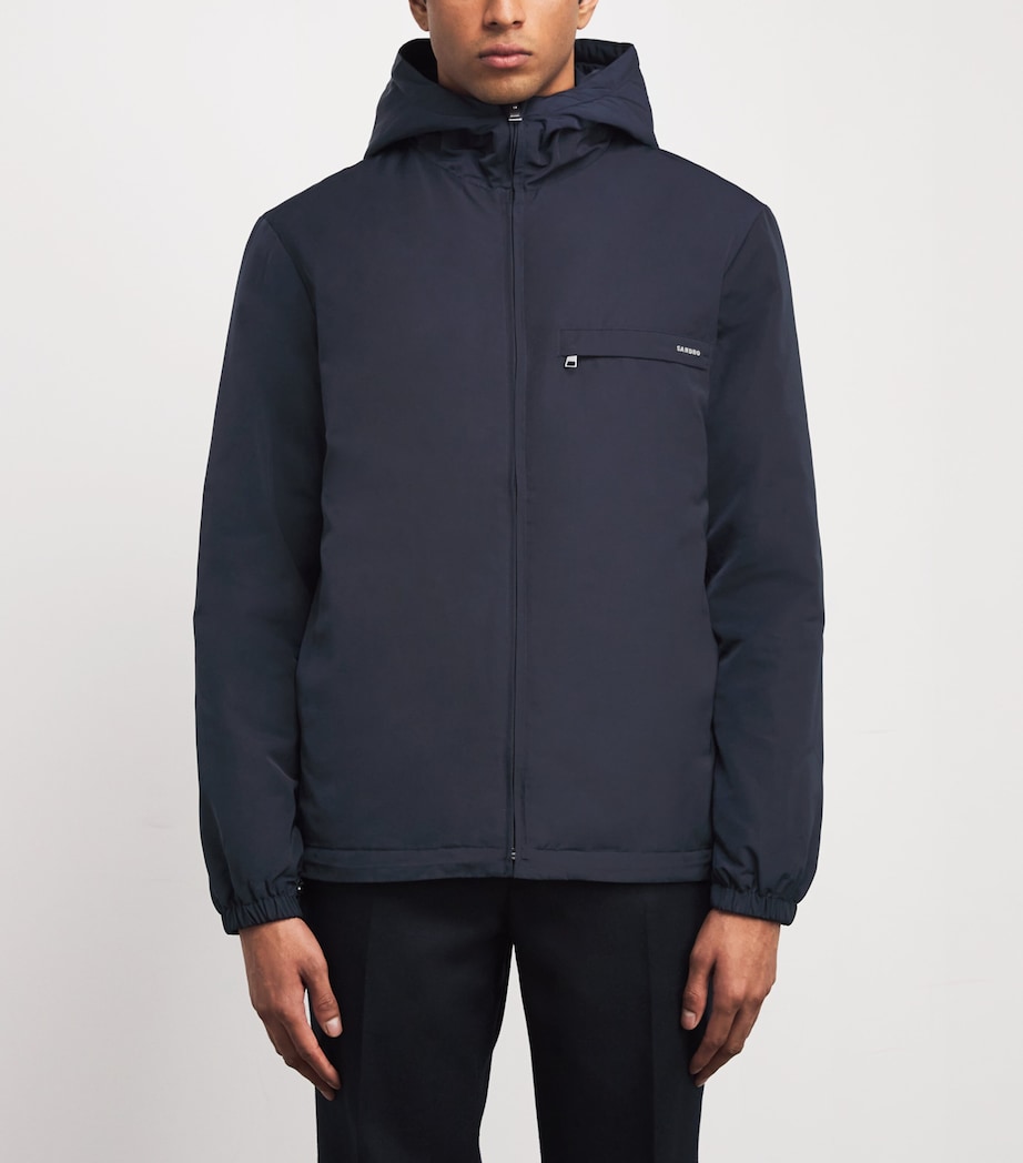 Padded Logo Jacket NAVY BLUE Image 3