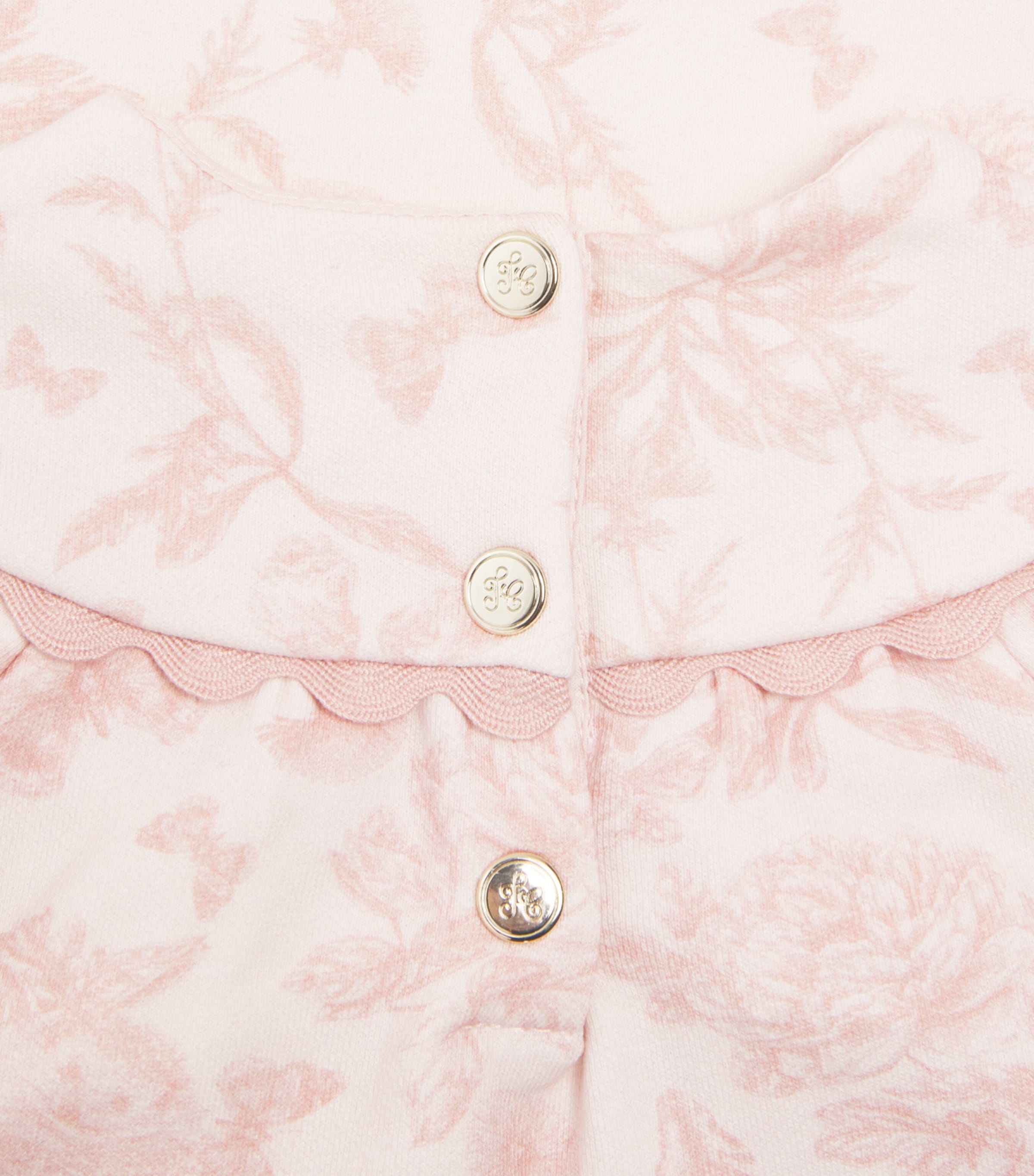 Cotton Toile de Jouy Tiered Dress (3-12 Years) 31ROSE PÂLE Image 3