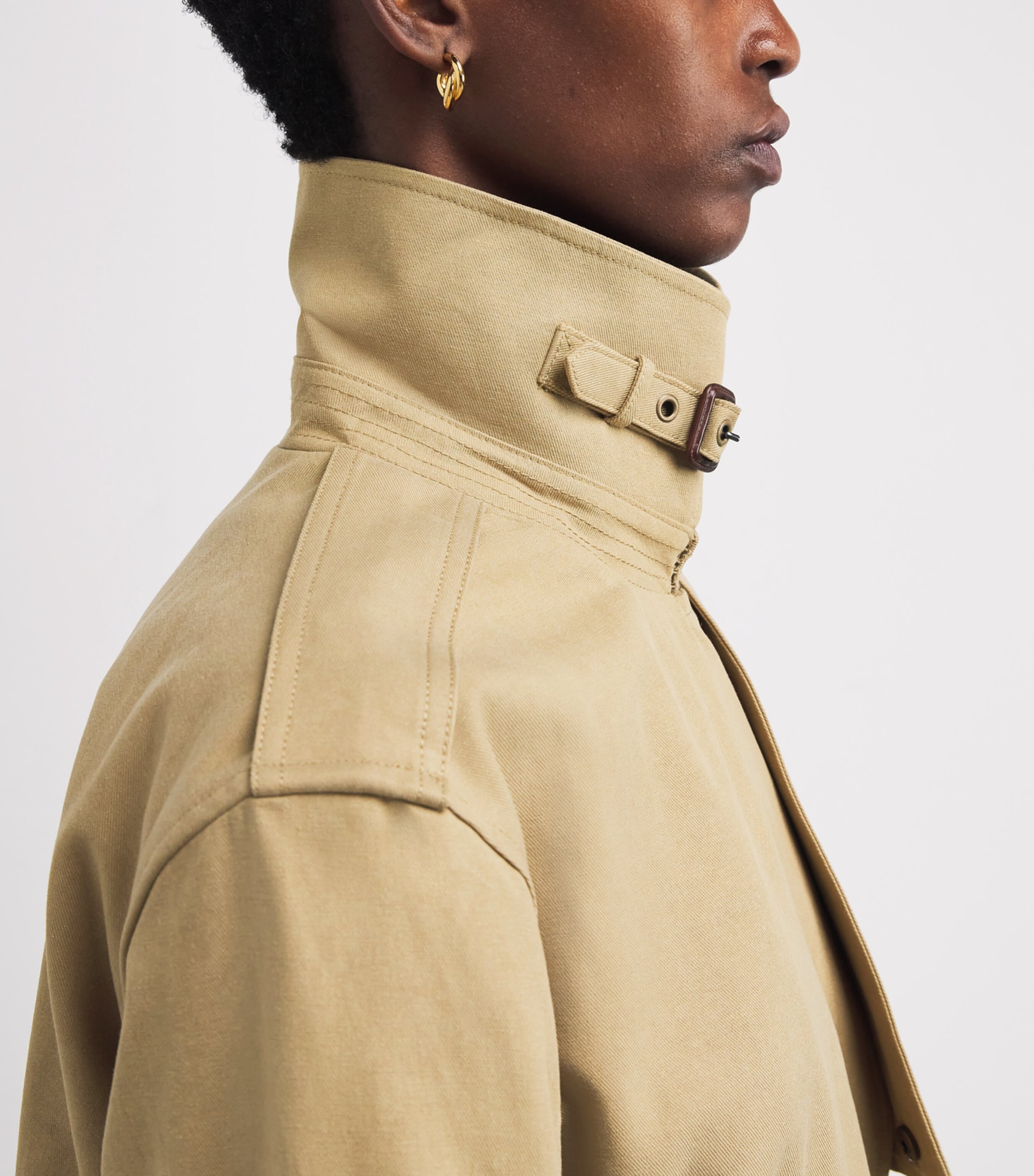 Twill Cropped Orsina Jacket KHAKI Image 6