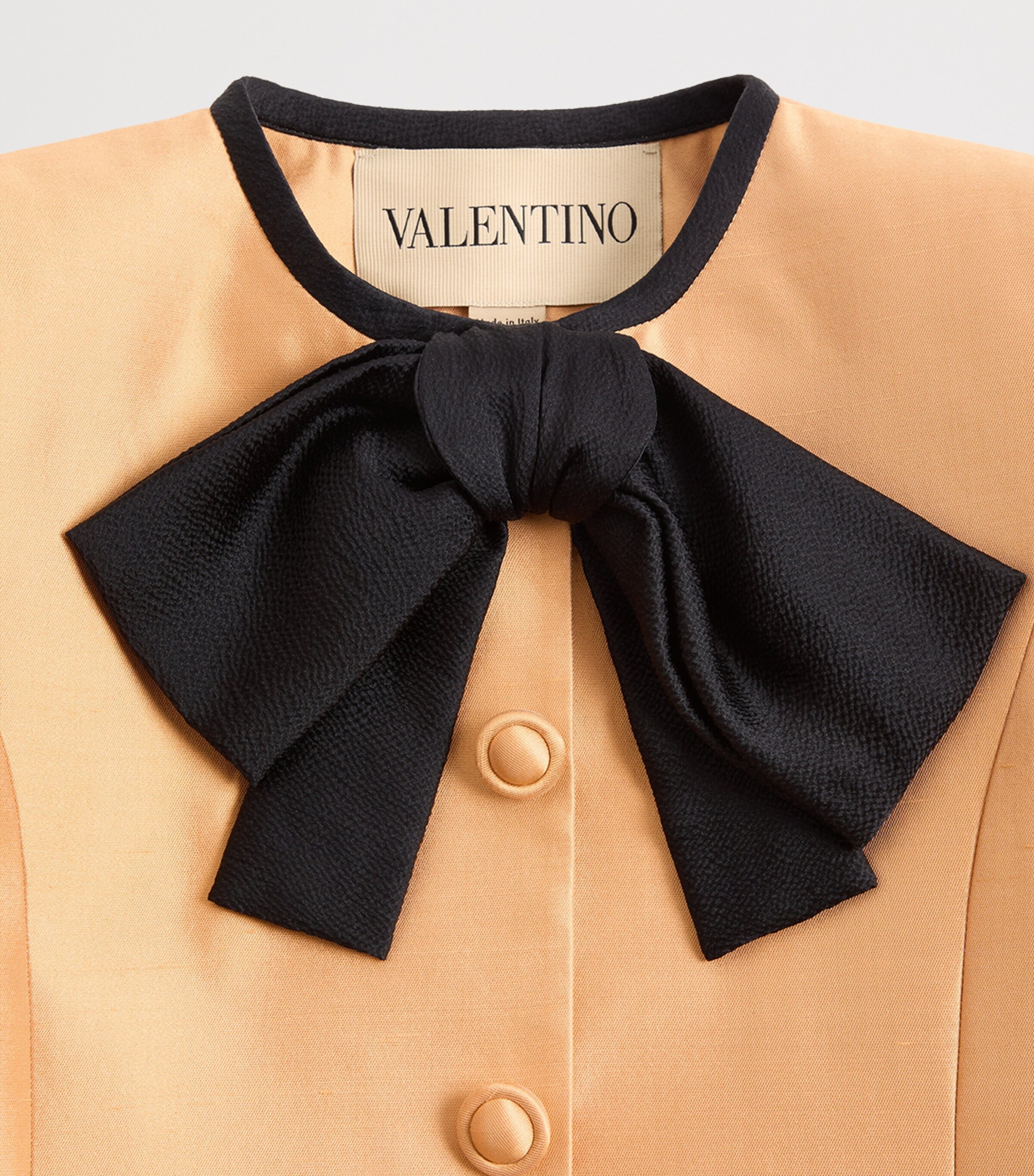 Valentino Womens Silk Bow-Tie Jacket Image 8
