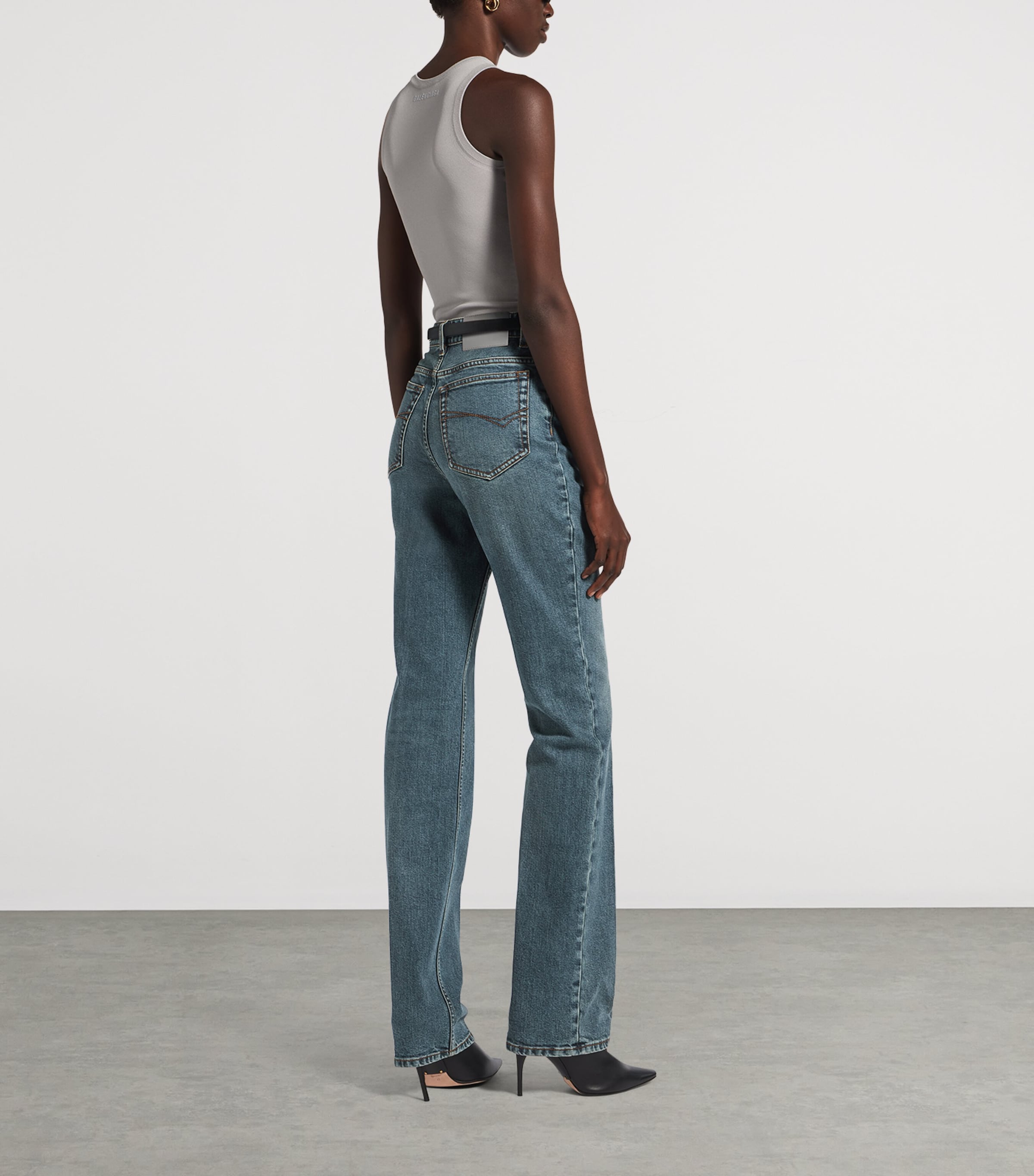 Balenciaga Womens High-Rise Slim Jeans Image 5
