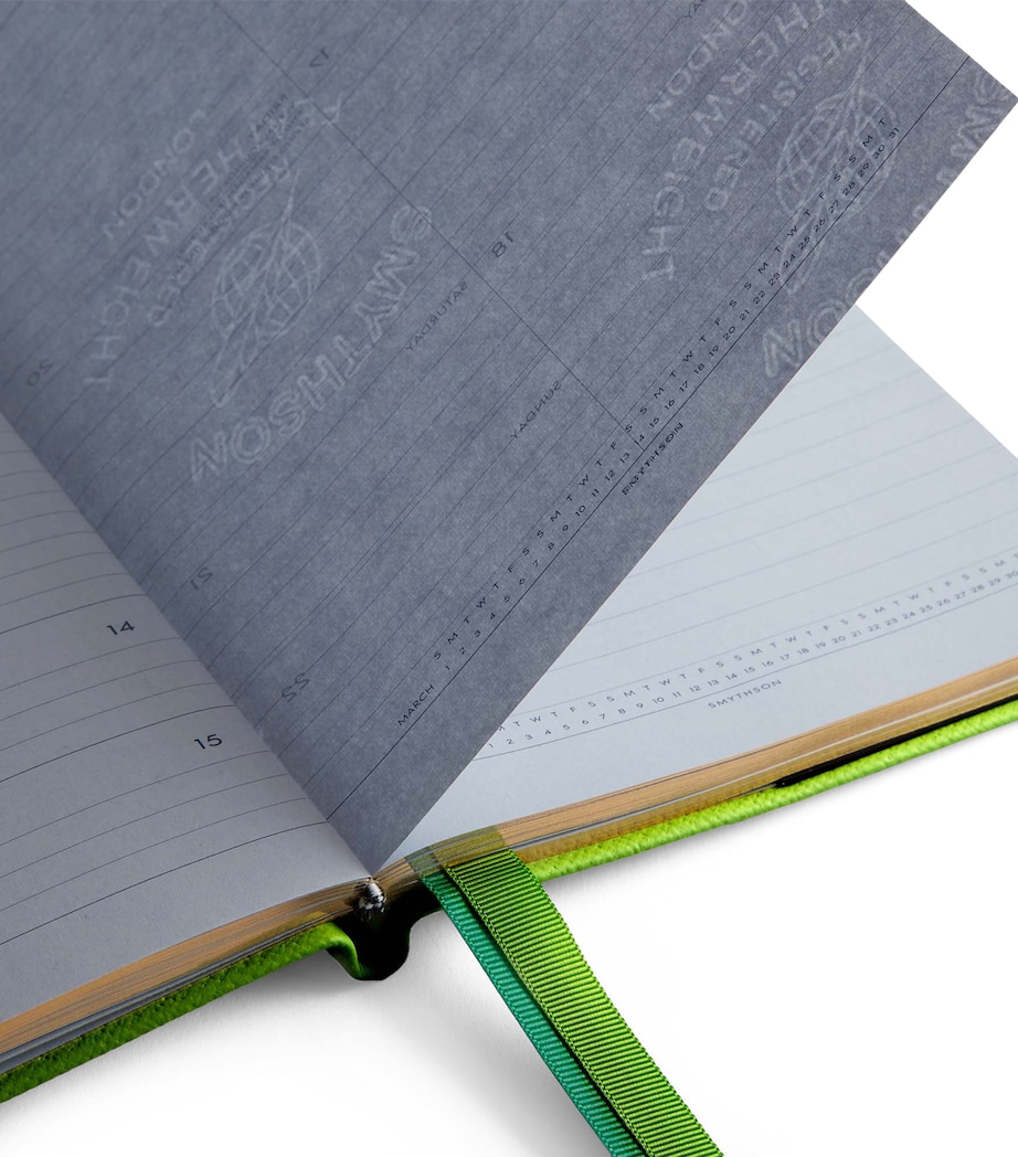 Smythson Leather Soho Planner Apple Green Image 3