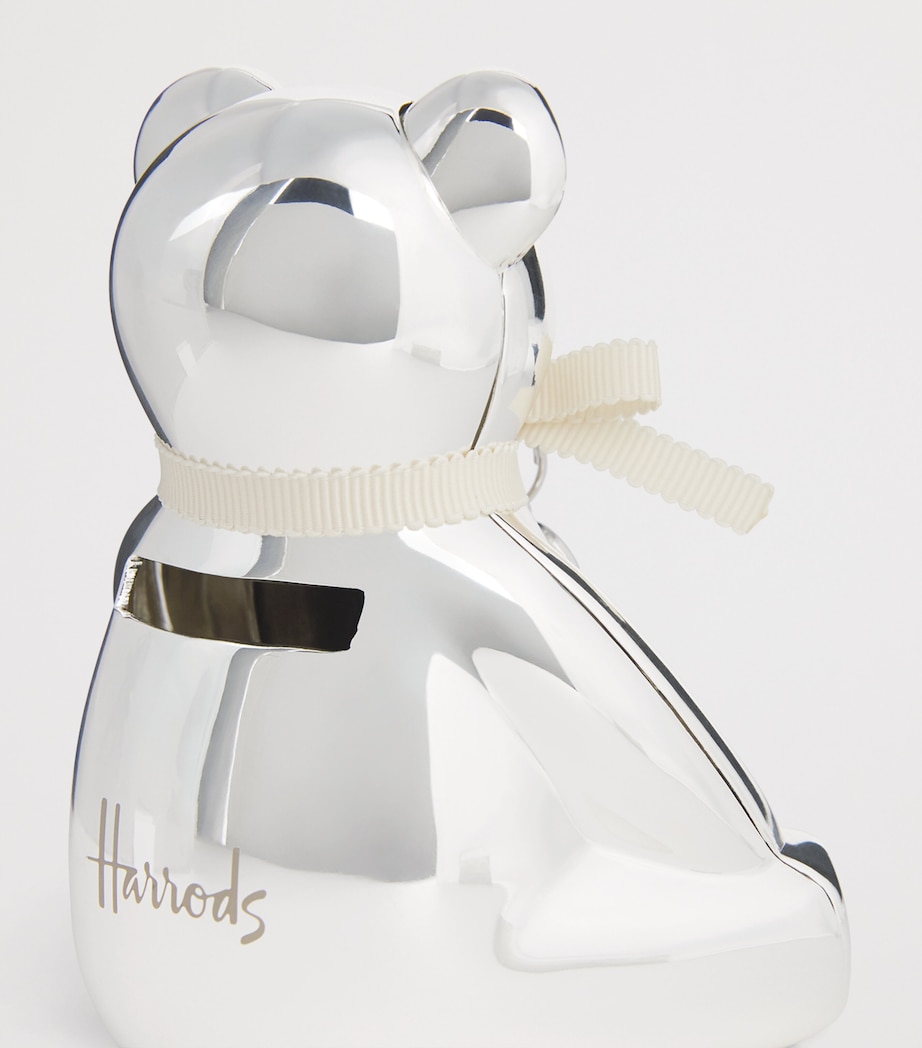 Harrods Silver-Plated Bear Money Box Silver Image 3