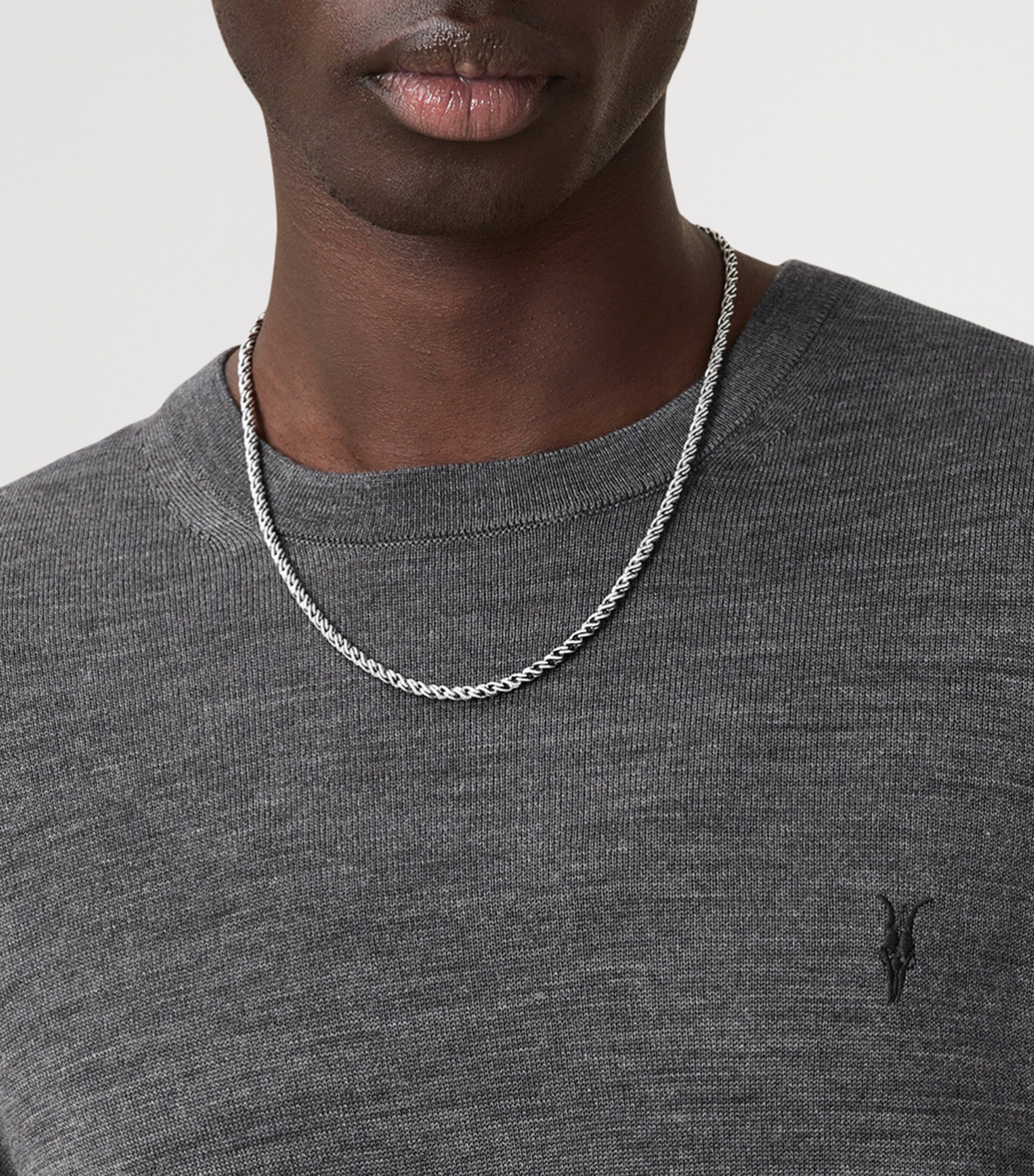 Merino Wool Mode Sweater MONUMENT GREY Image 6