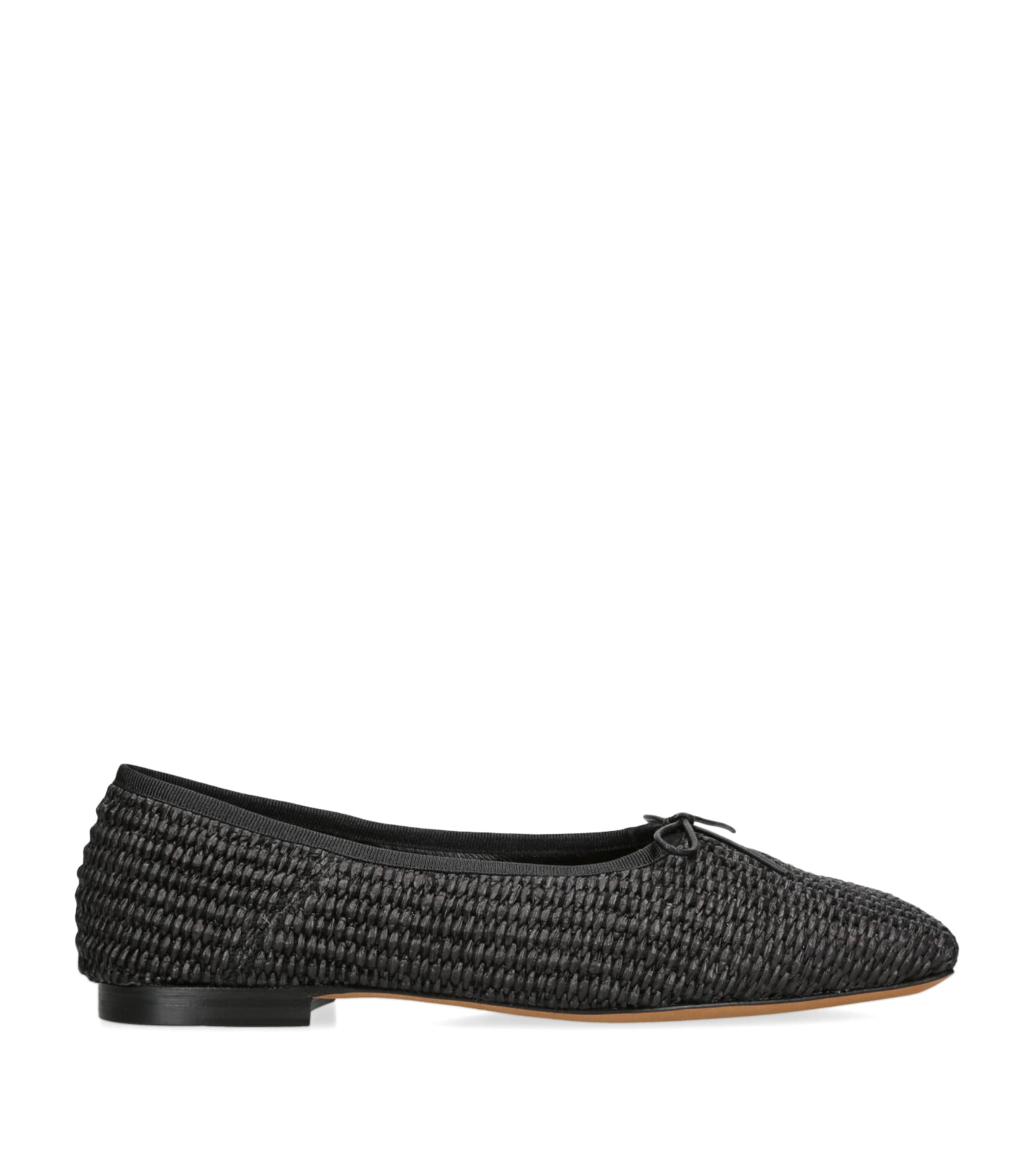 Mansur Gavriel Leather Square-toe Ballet Flats