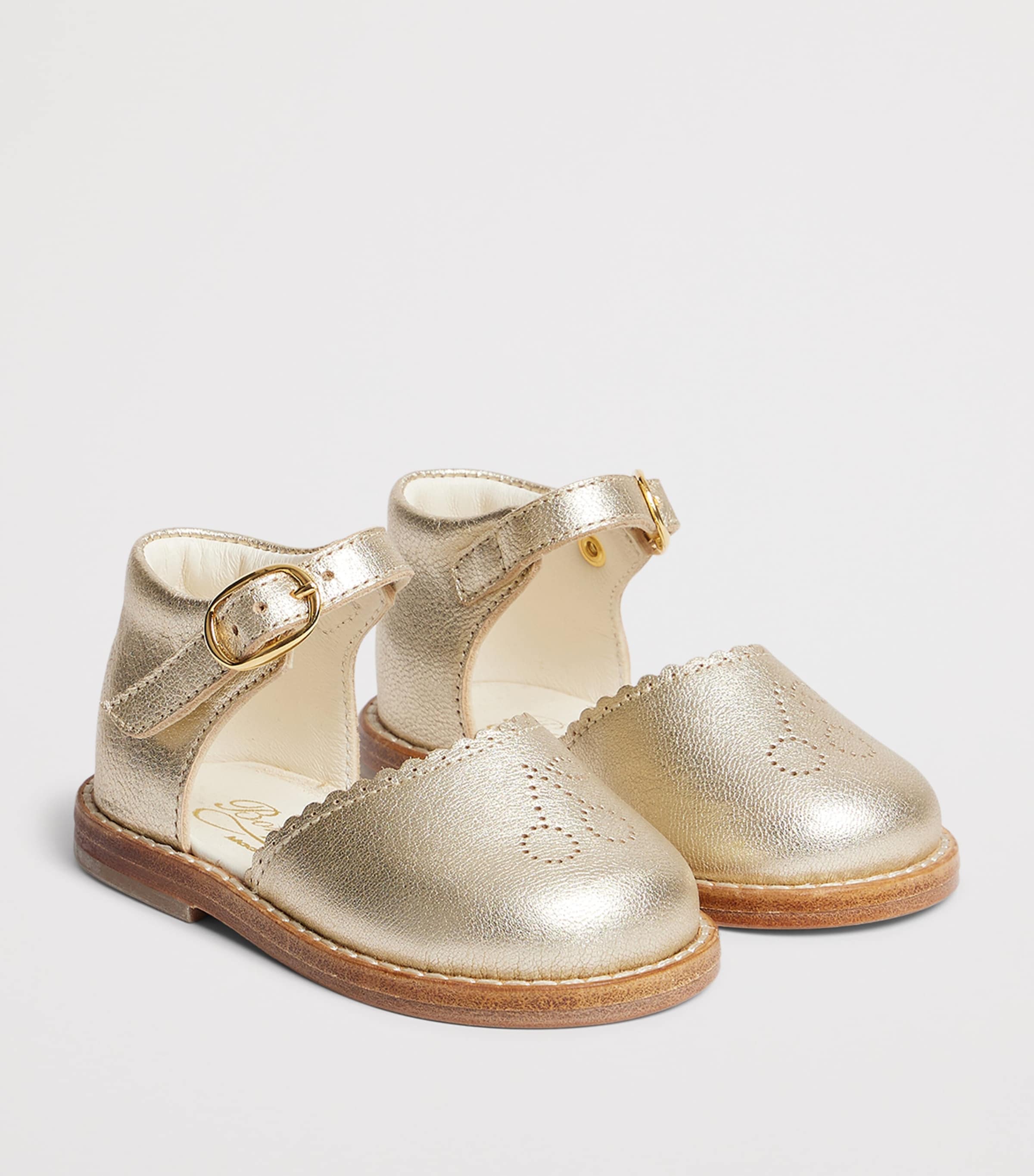 Bonpoint Leather Sandals Or Image 2