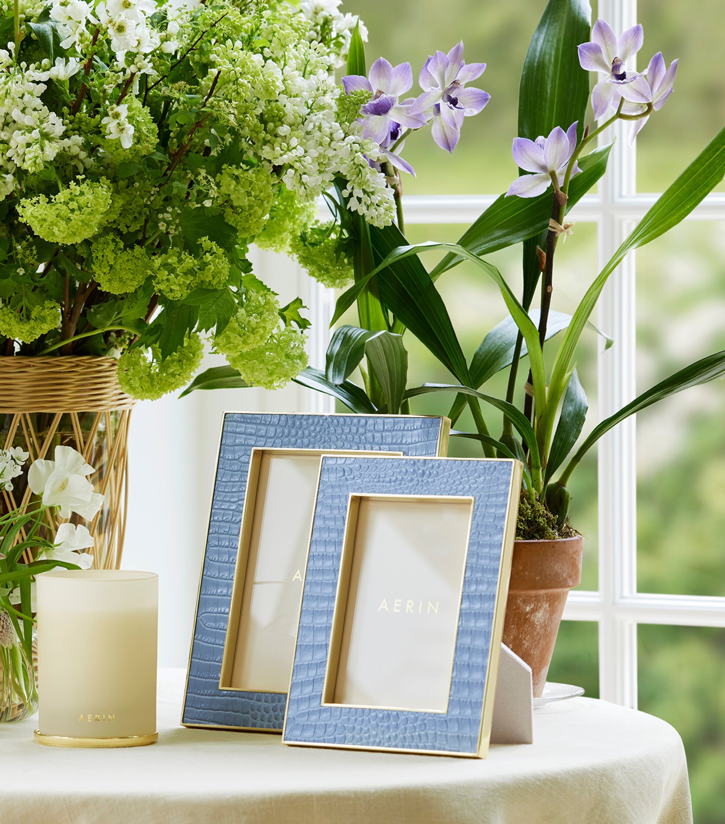 Leather Classic Photo Frame (5’’ x 7’’) BLUE Image 2