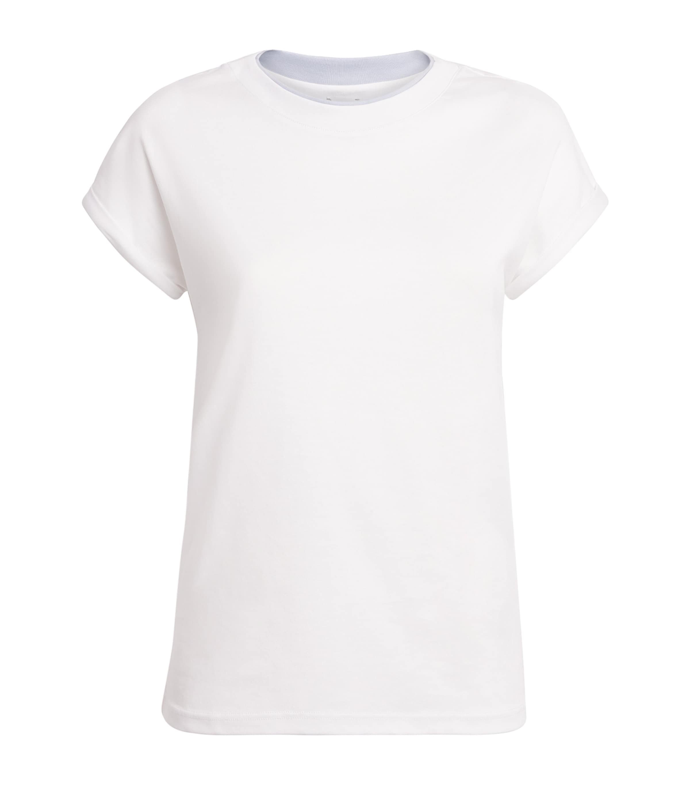 Eleventy Womens Cotton T-Shirt Bianco, Nuvola Image 1