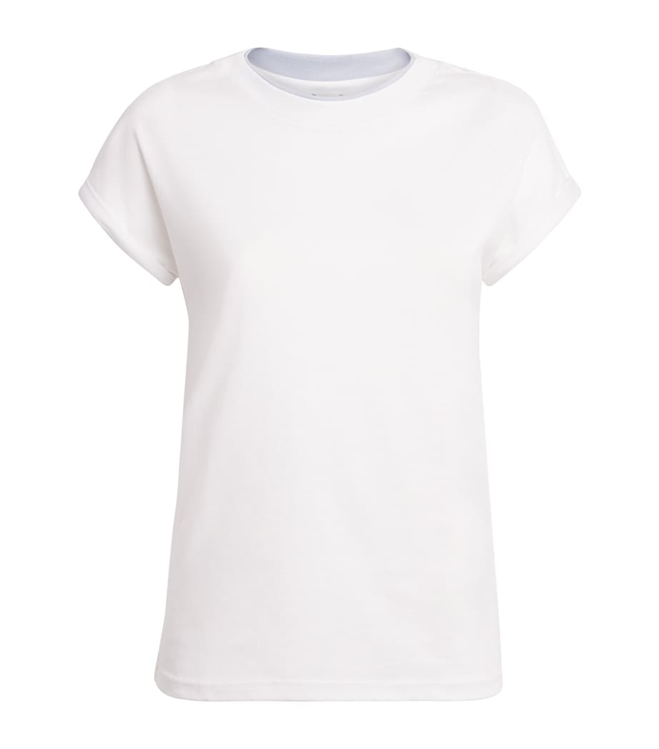 Eleventy Womens Cotton T-Shirt Bianco, Nuvola Image 1