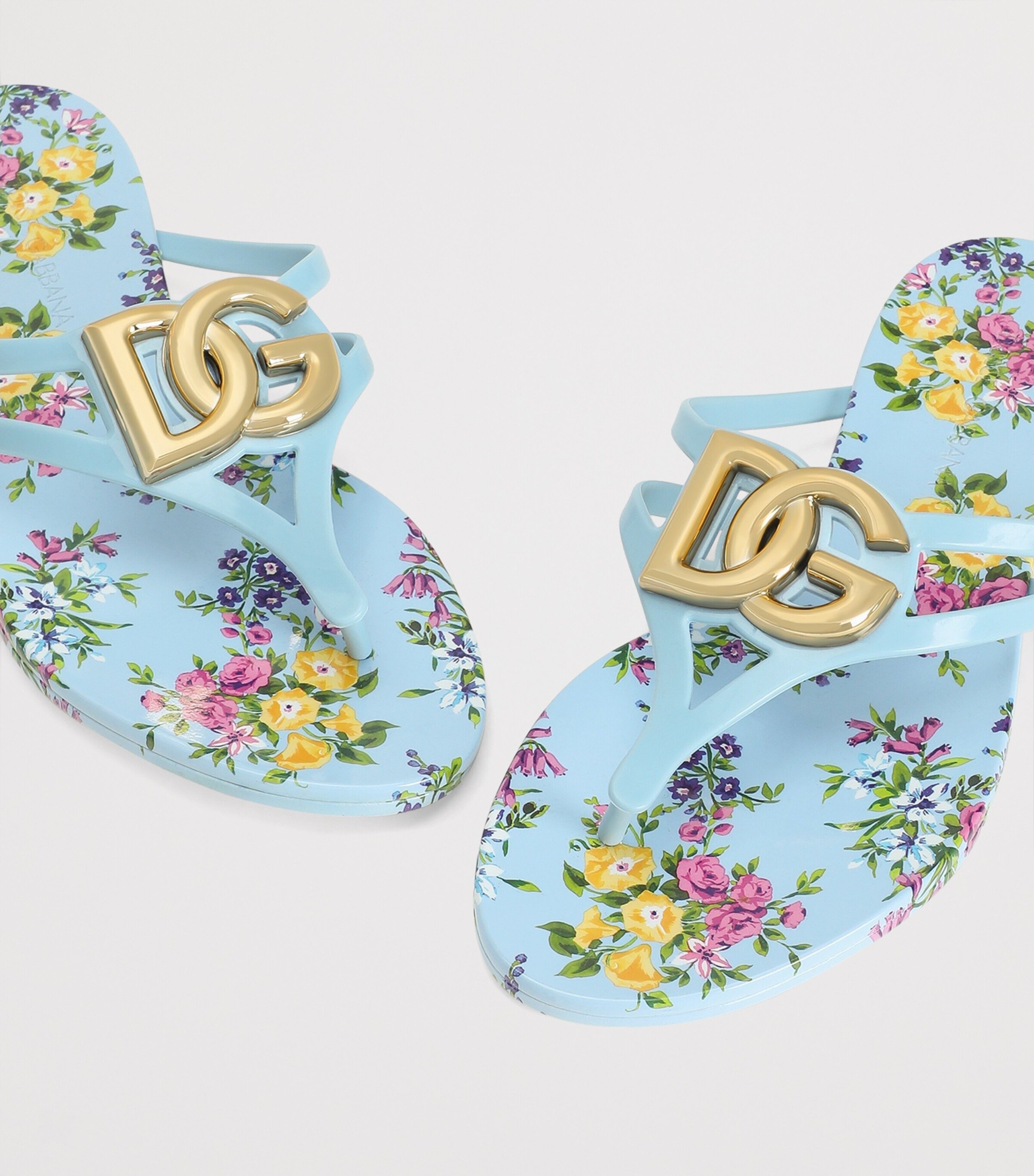 Dolce&Gabbana Logo Flip Flops Fior Image 3