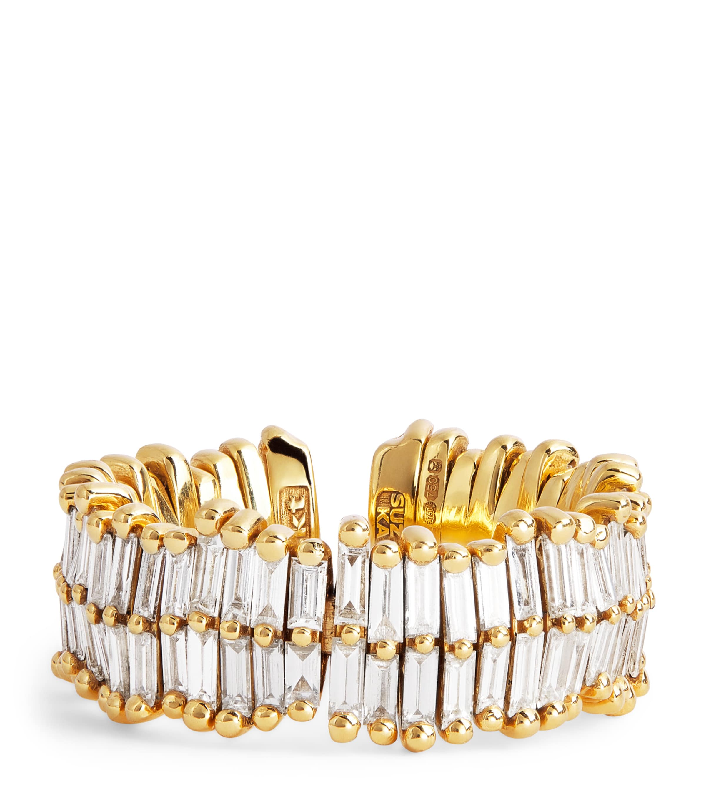 Suzanne Kalan Yellow Gold and Diamond Classic Eternity Ring (Size 7) Yg/wd Image 1