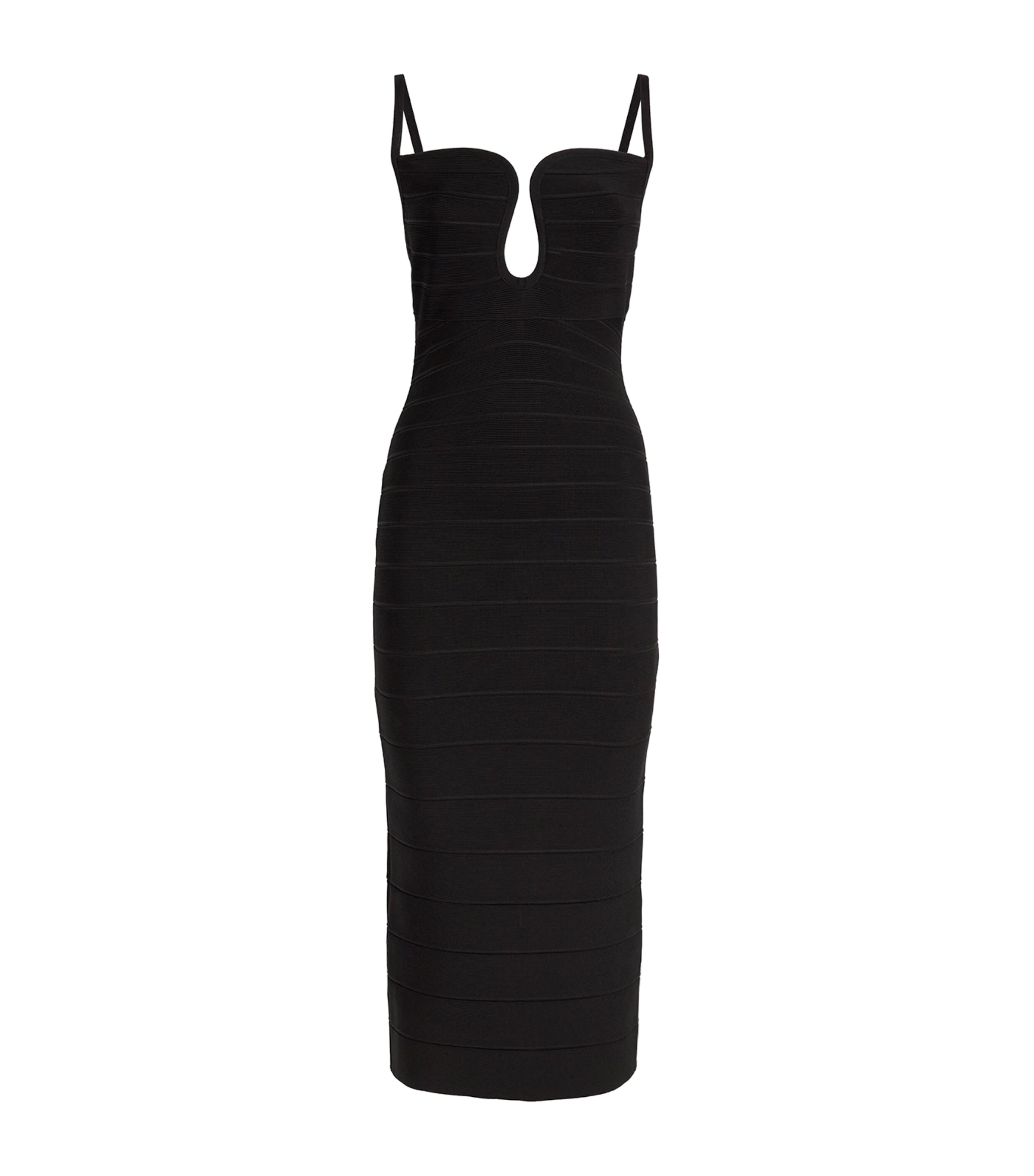 Herv Lger Black Salma Bandage Dress | Harrods SE