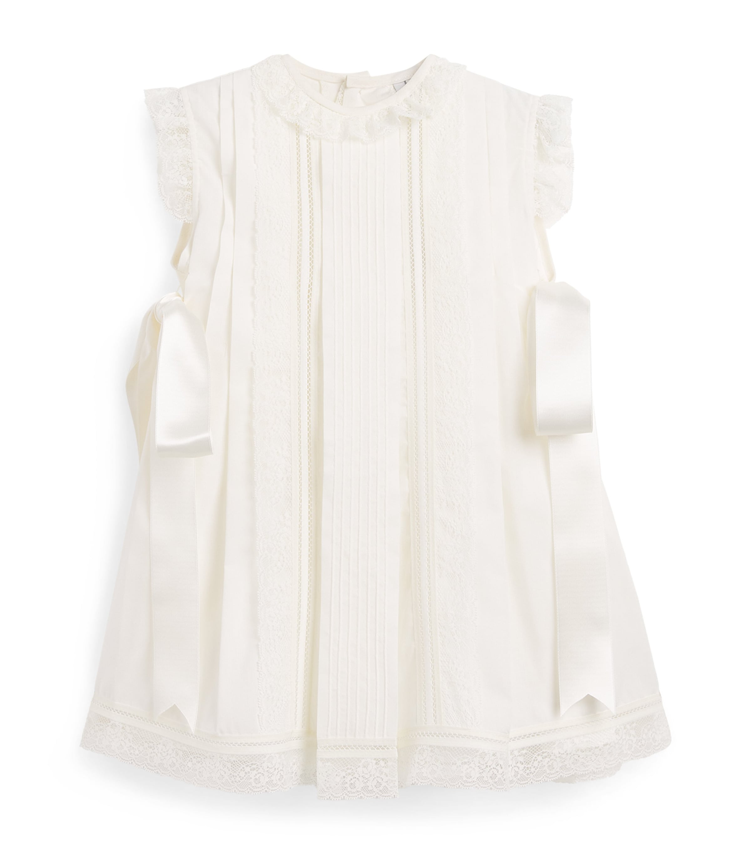 PEPA LONDON Lace-Trim Christening Gown (12-36 Months) Ivory Image 1