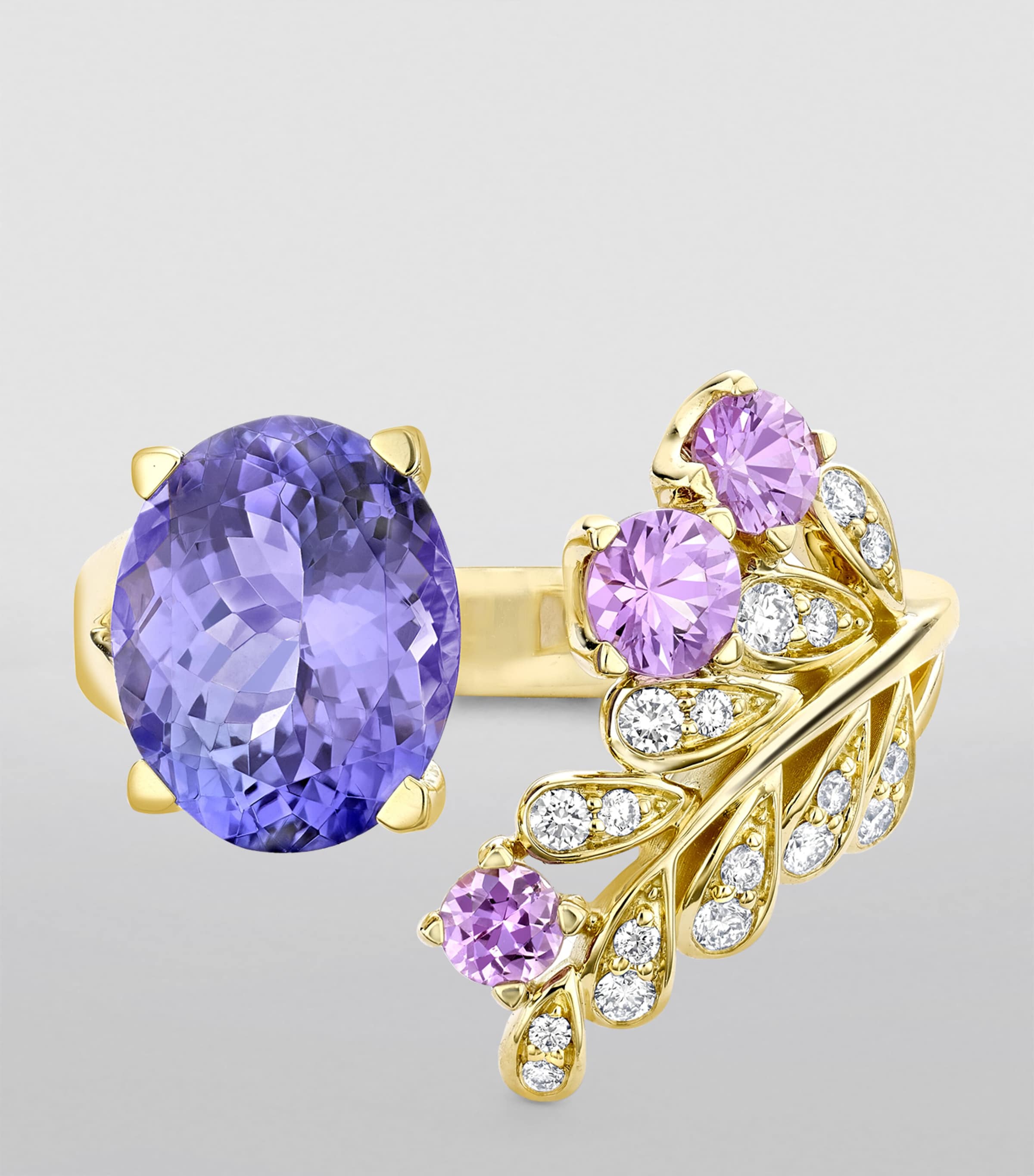 Yellow Gold, Diamond and Tanzanite A Family Journey Provence Ring YELLOW GOLD Image 3