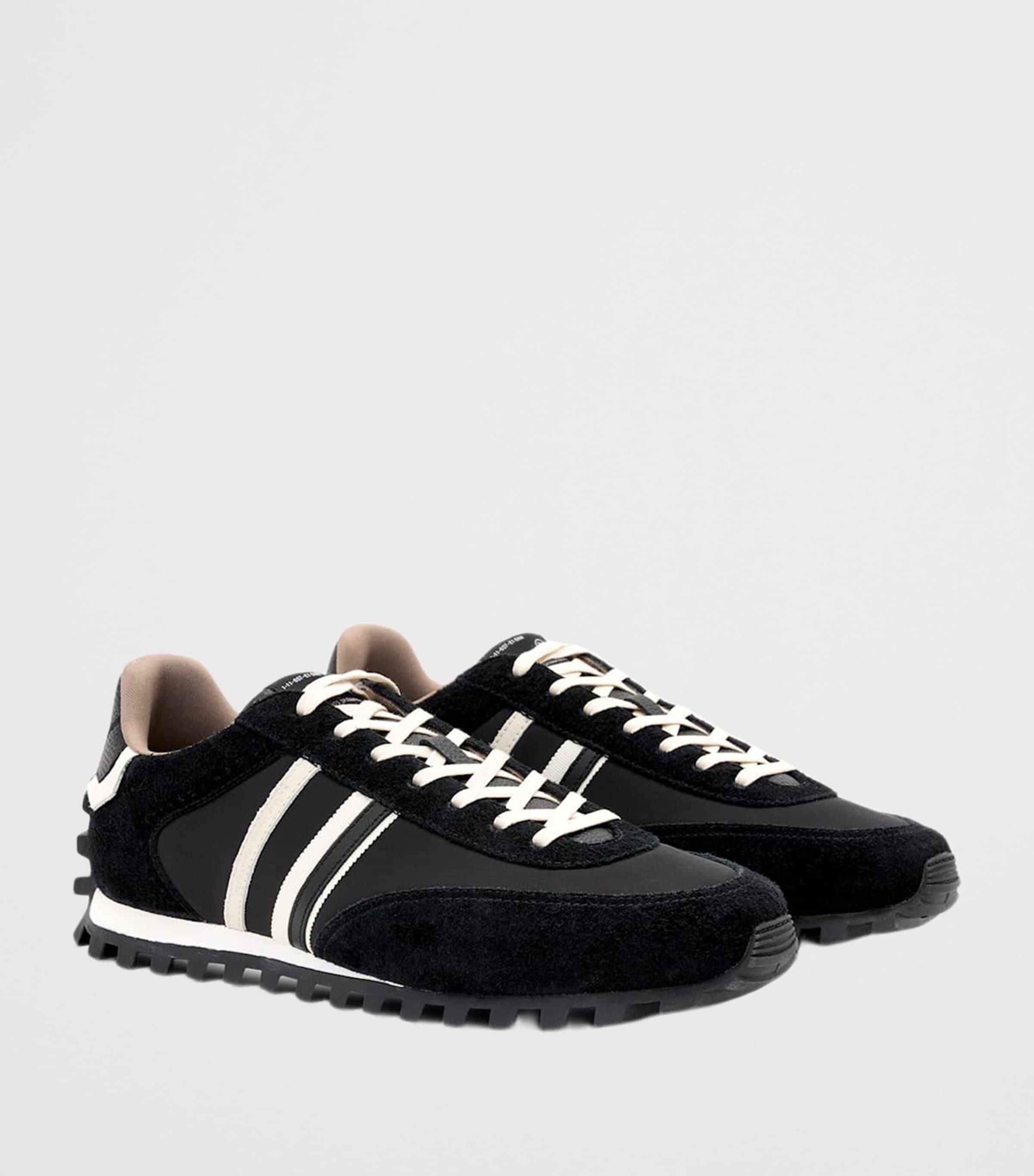 AllSaints Robin Runner Trainers Black/white Image 3