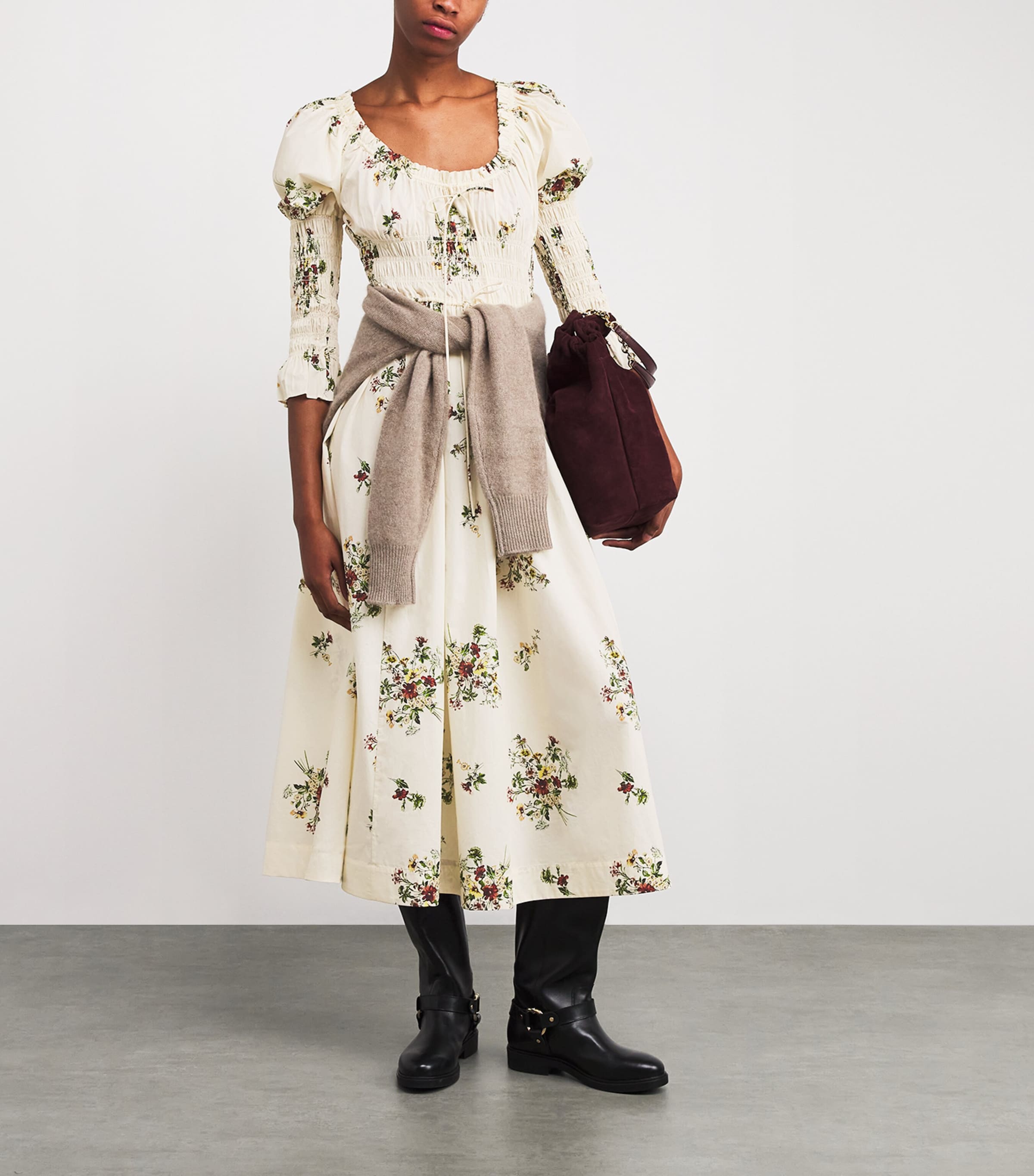 Cotton Kaira Midi Dress PRIMROSE BOUQUET Image 2